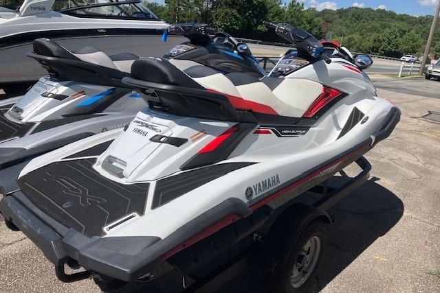 2020 Yamaha WaveRunner FX Cruiser HO on trailer, parked outdoors.