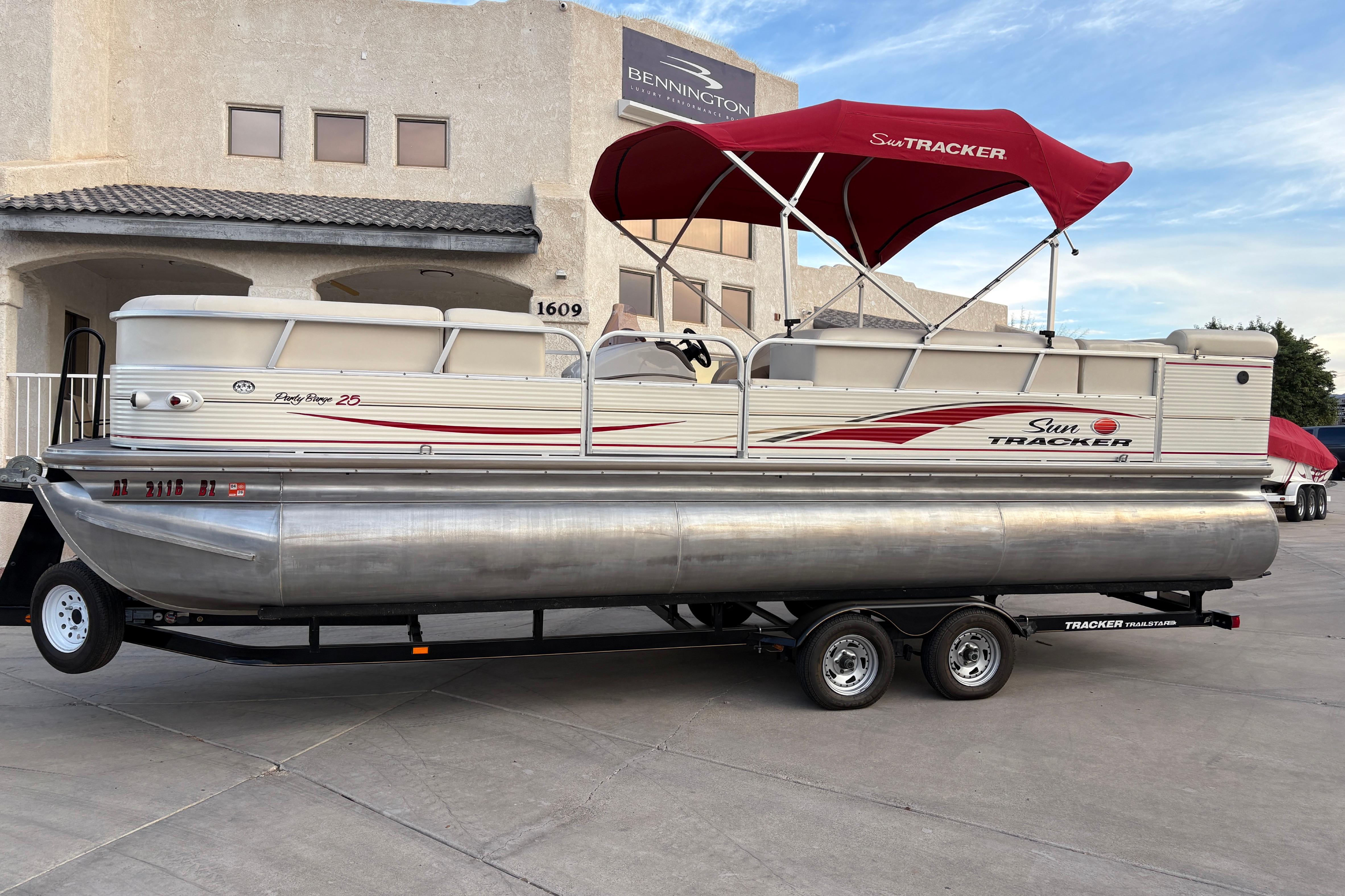 2008 Sun Tracker Party Barge 25 I/O Regency Edition #TRW1578 inventory image at Sun Country Marine Group, Lake Havasu City, AZ