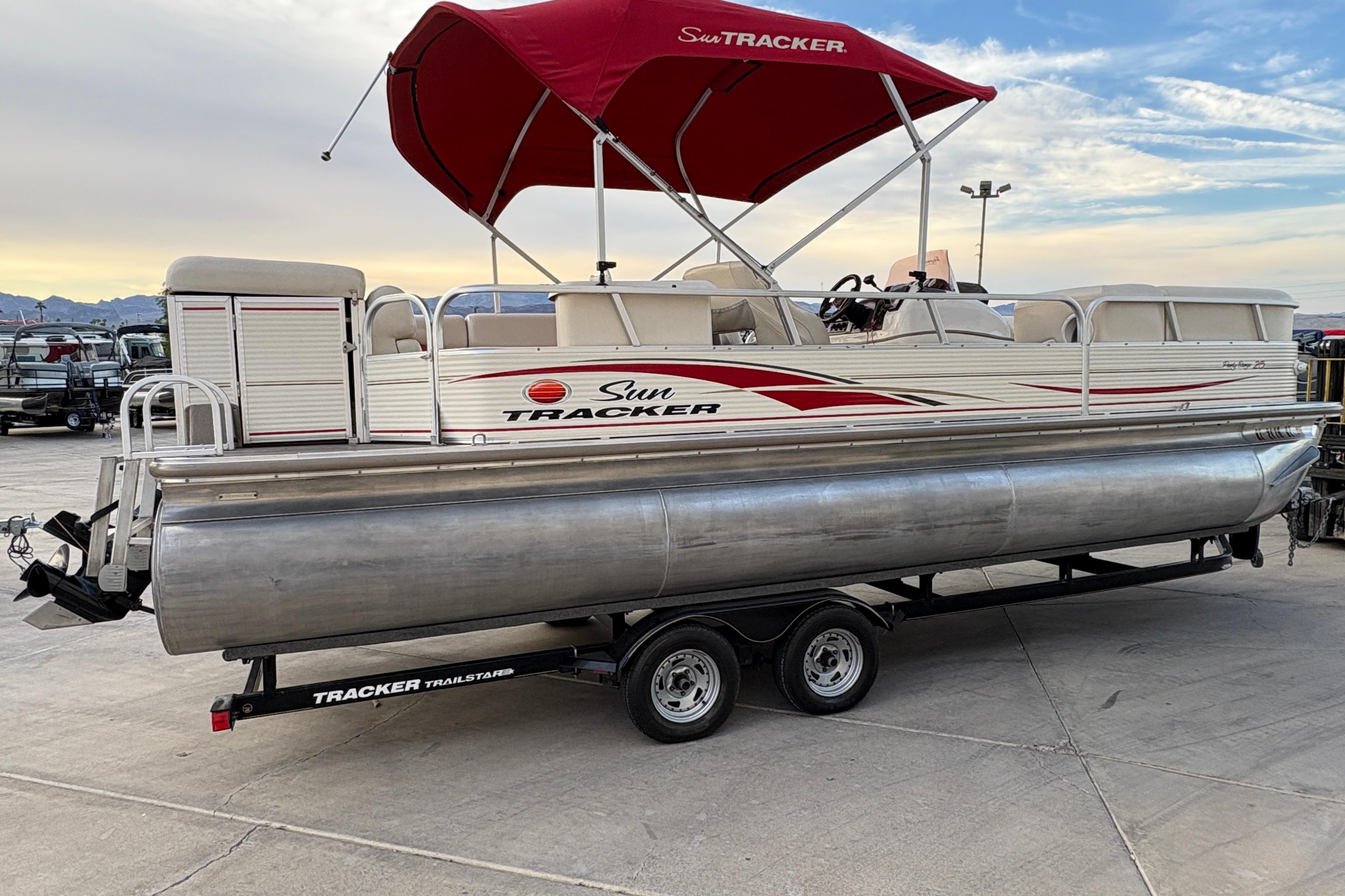 2008 Sun Tracker Party Barge 25 I/O Regency Edition #TRW1578 inventory image at Sun Country Marine Group, Lake Havasu City, AZ