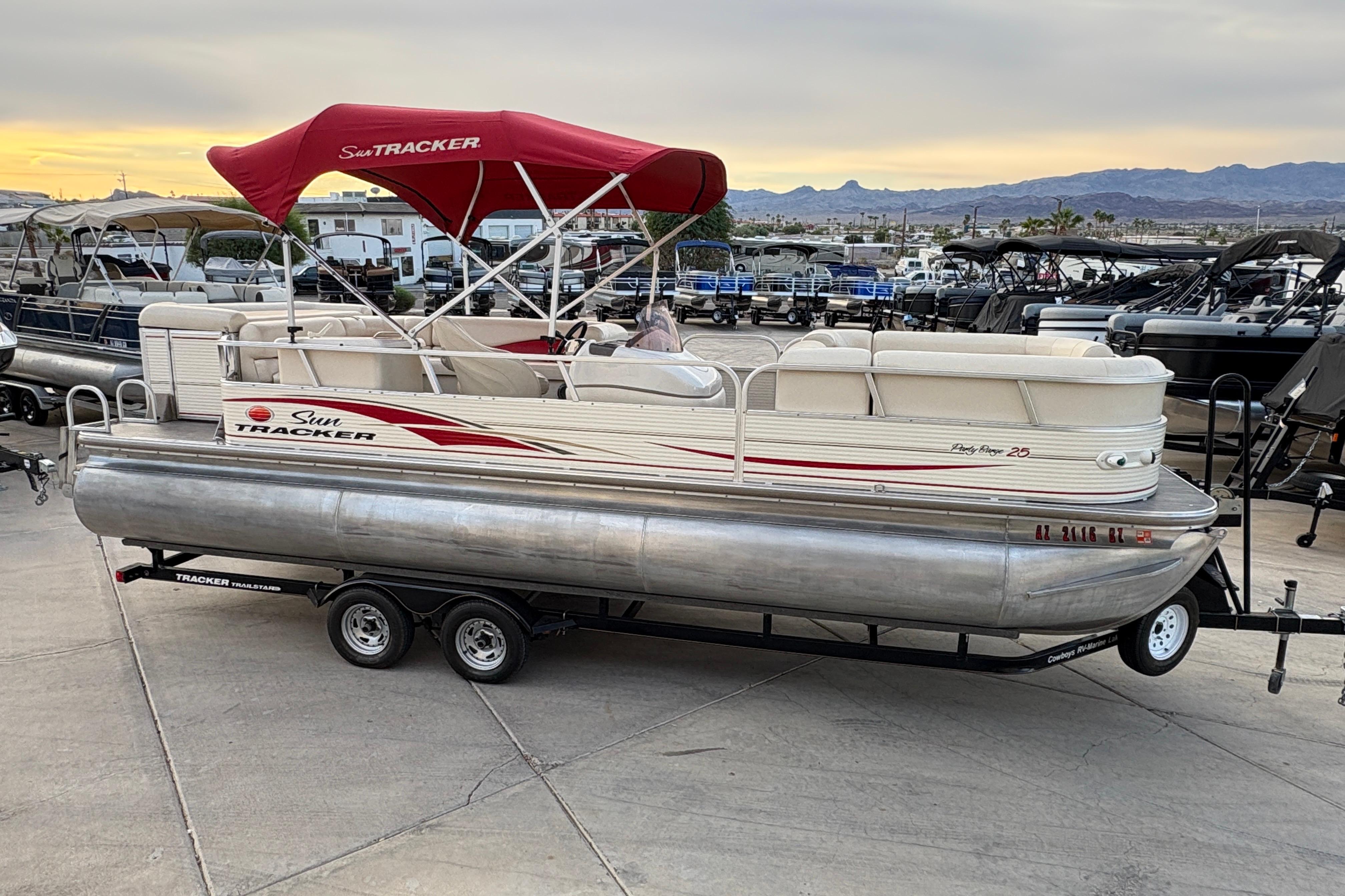 2008 Sun Tracker Party Barge 25 I/O Regency Edition #TRW1578 inventory image at Sun Country Marine Group, Lake Havasu City, AZ