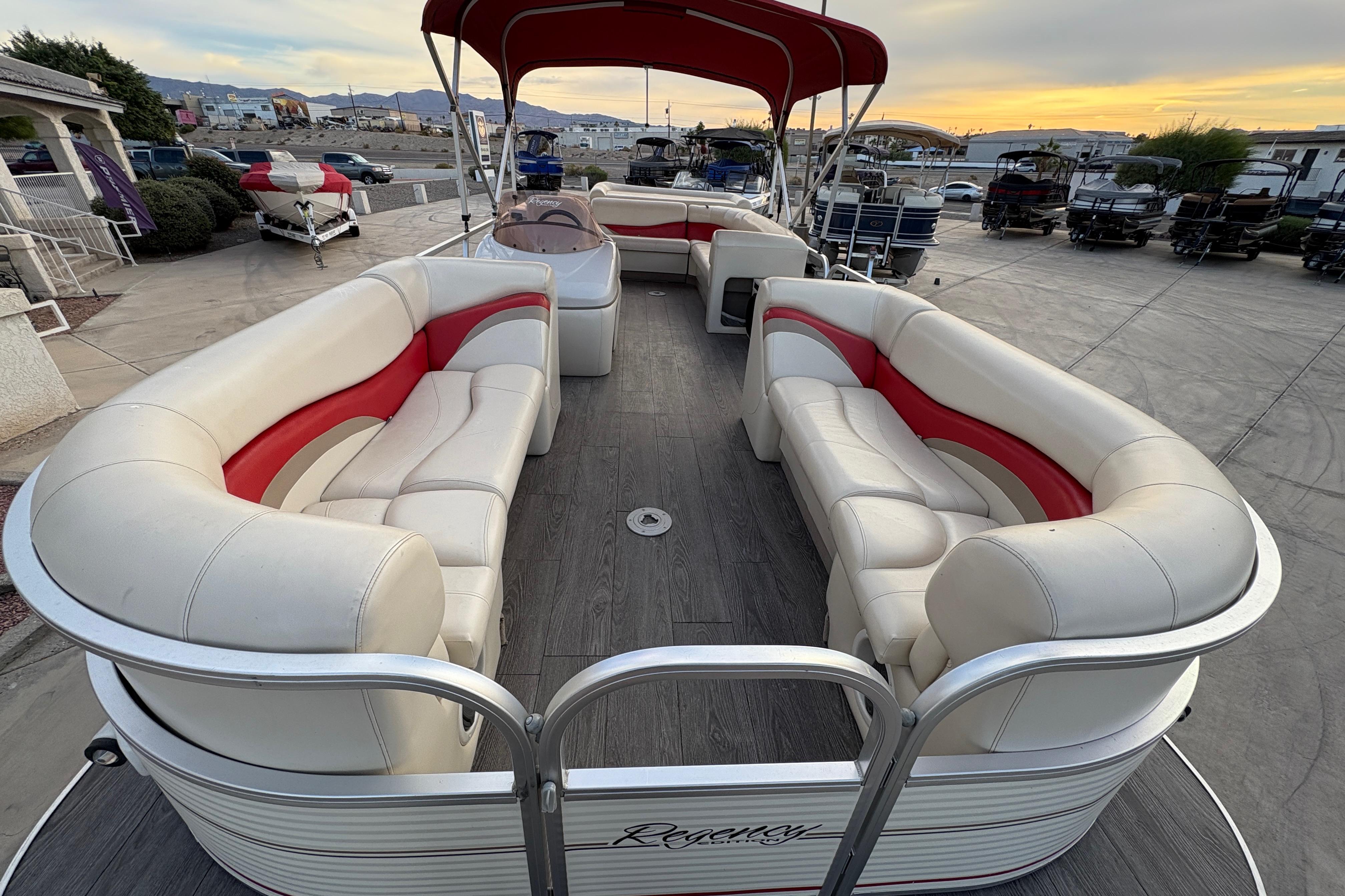 2008 Sun Tracker Party Barge 25 I/O Regency Edition #TRW1578 inventory image at Sun Country Marine Group, Lake Havasu City, AZ