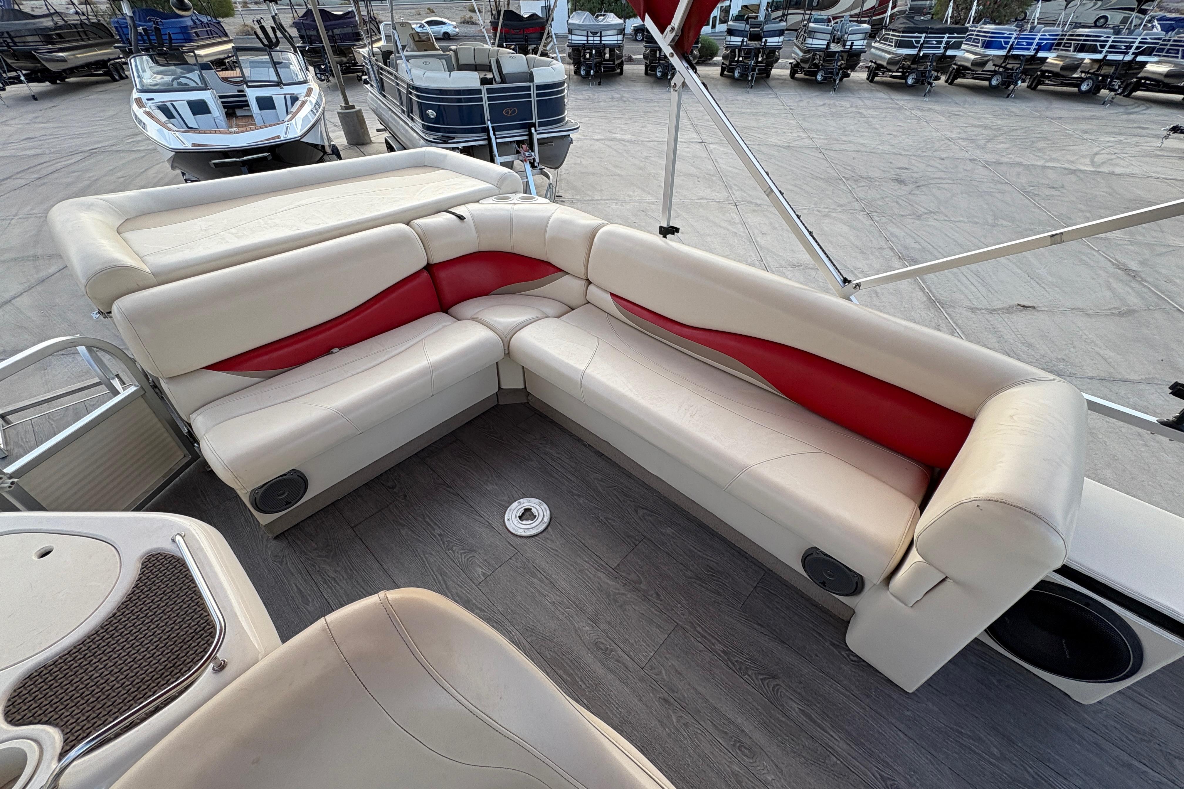 2008 Sun Tracker Party Barge 25 I/O Regency Edition #TRW1578 inventory image at Sun Country Marine Group, Lake Havasu City, AZ