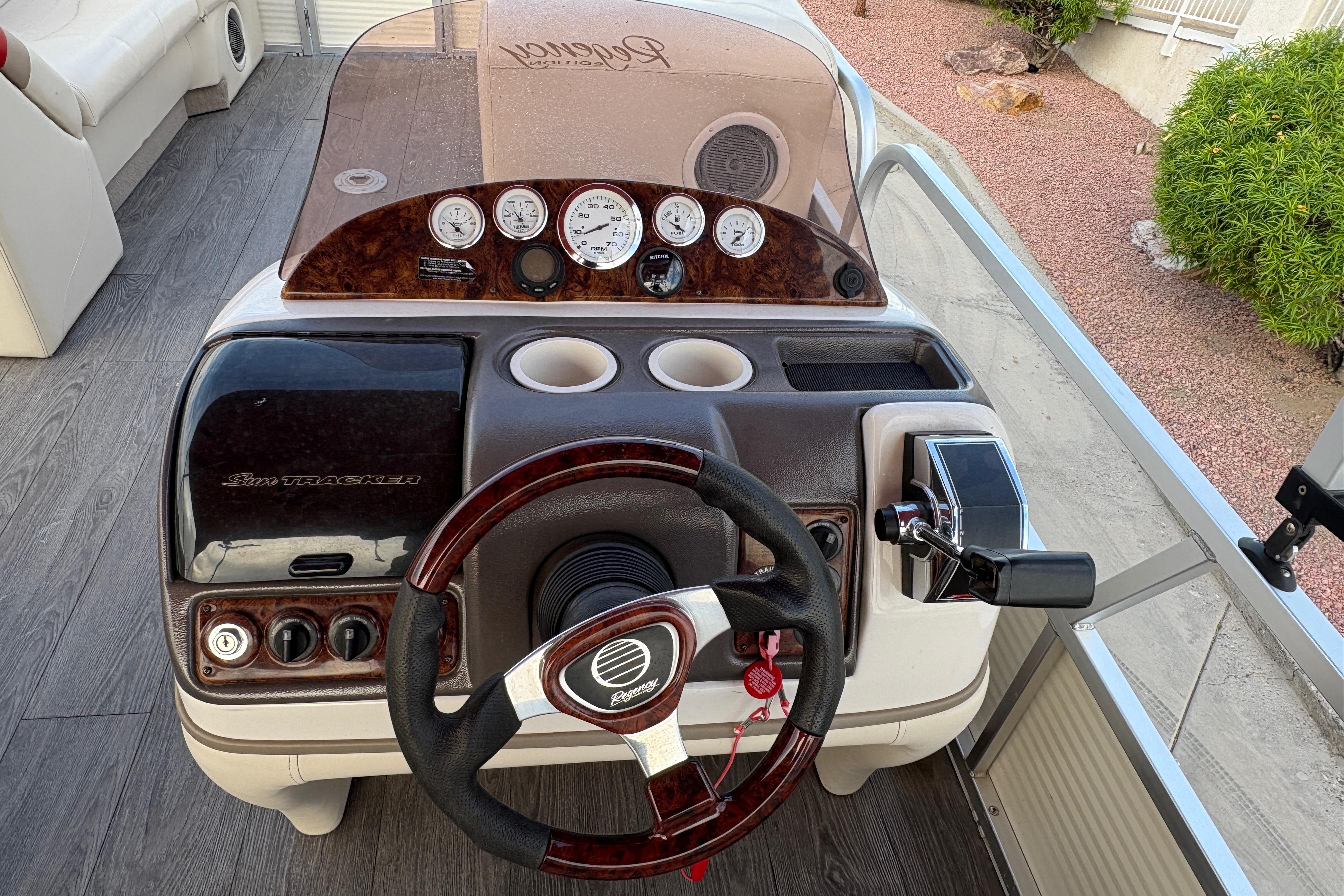 2008 Sun Tracker Party Barge 25 I/O Regency Edition #TRW1578 inventory image at Sun Country Marine Group, Lake Havasu City, AZ