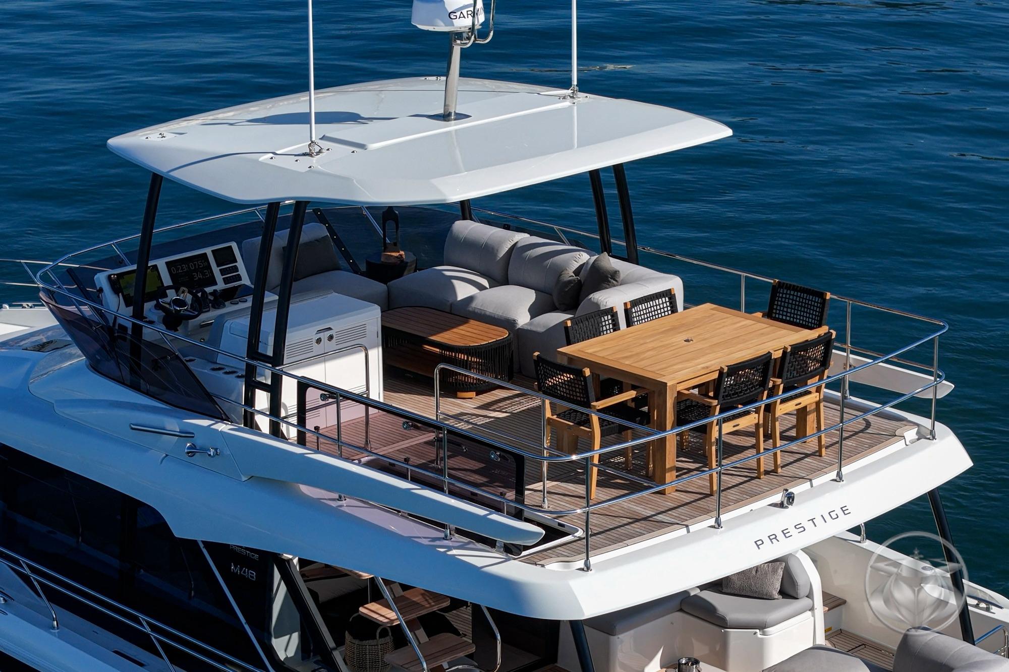 2026 Prestige M48 #PR056G inventory image at Sun Country Yachts, San Diego Marriott Marquis