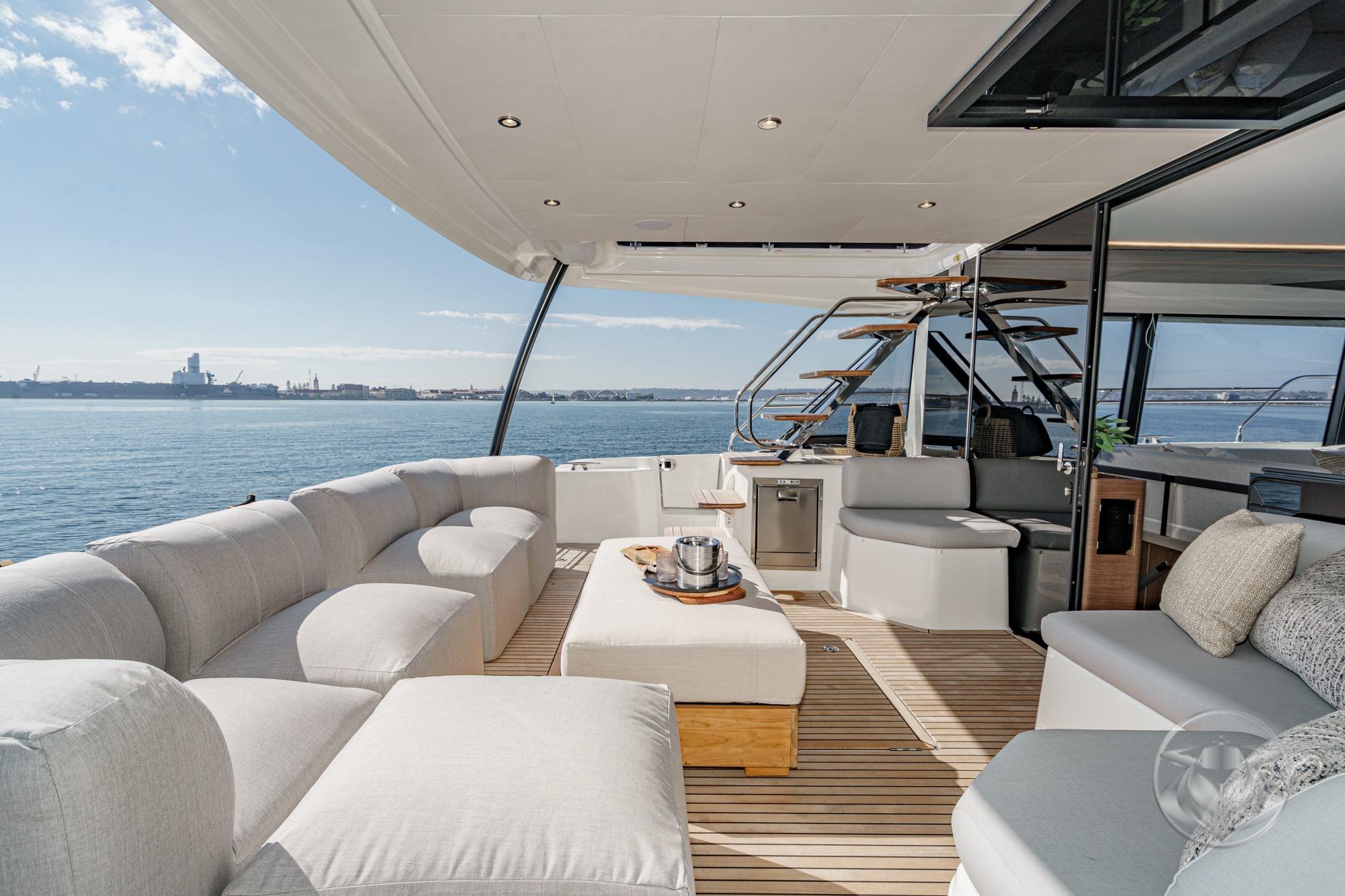 2026 Prestige M48 #PR056G inventory image at Sun Country Yachts, San Diego Marriott Marquis