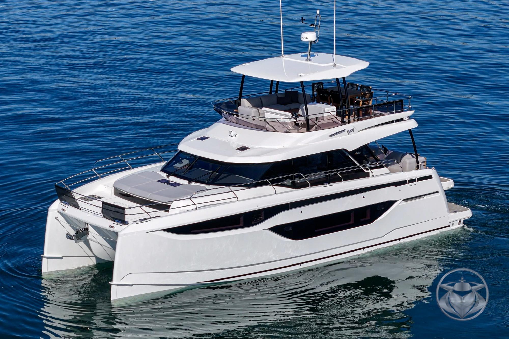 2026 Prestige M48 #PR056G inventory image at Sun Country Yachts, San Diego Marriott Marquis