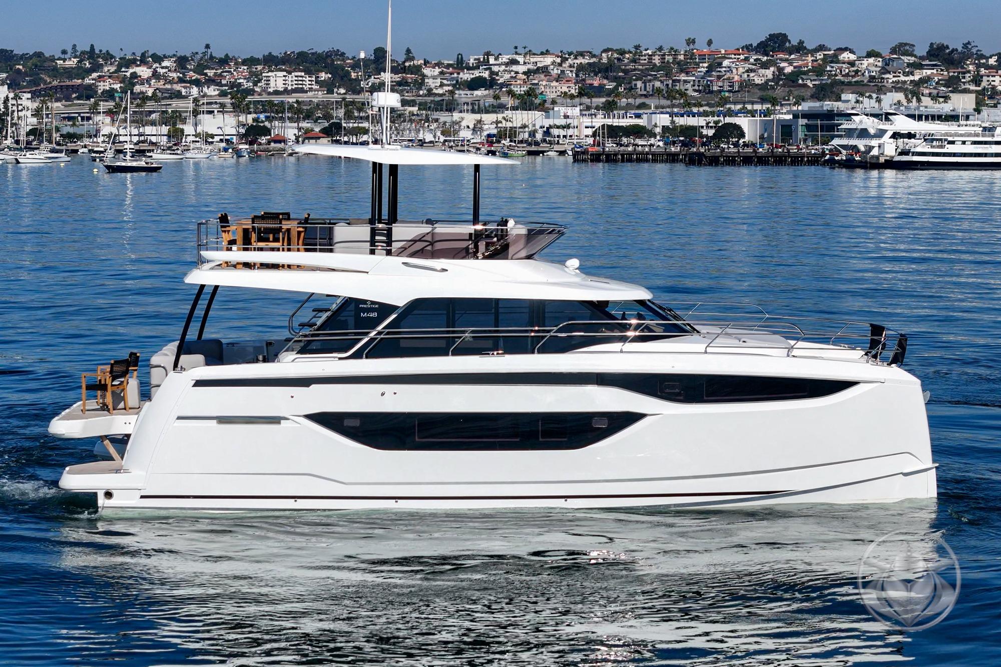 2026 Prestige M48 #PR056G inventory image at Sun Country Yachts, San Diego Marriott Marquis