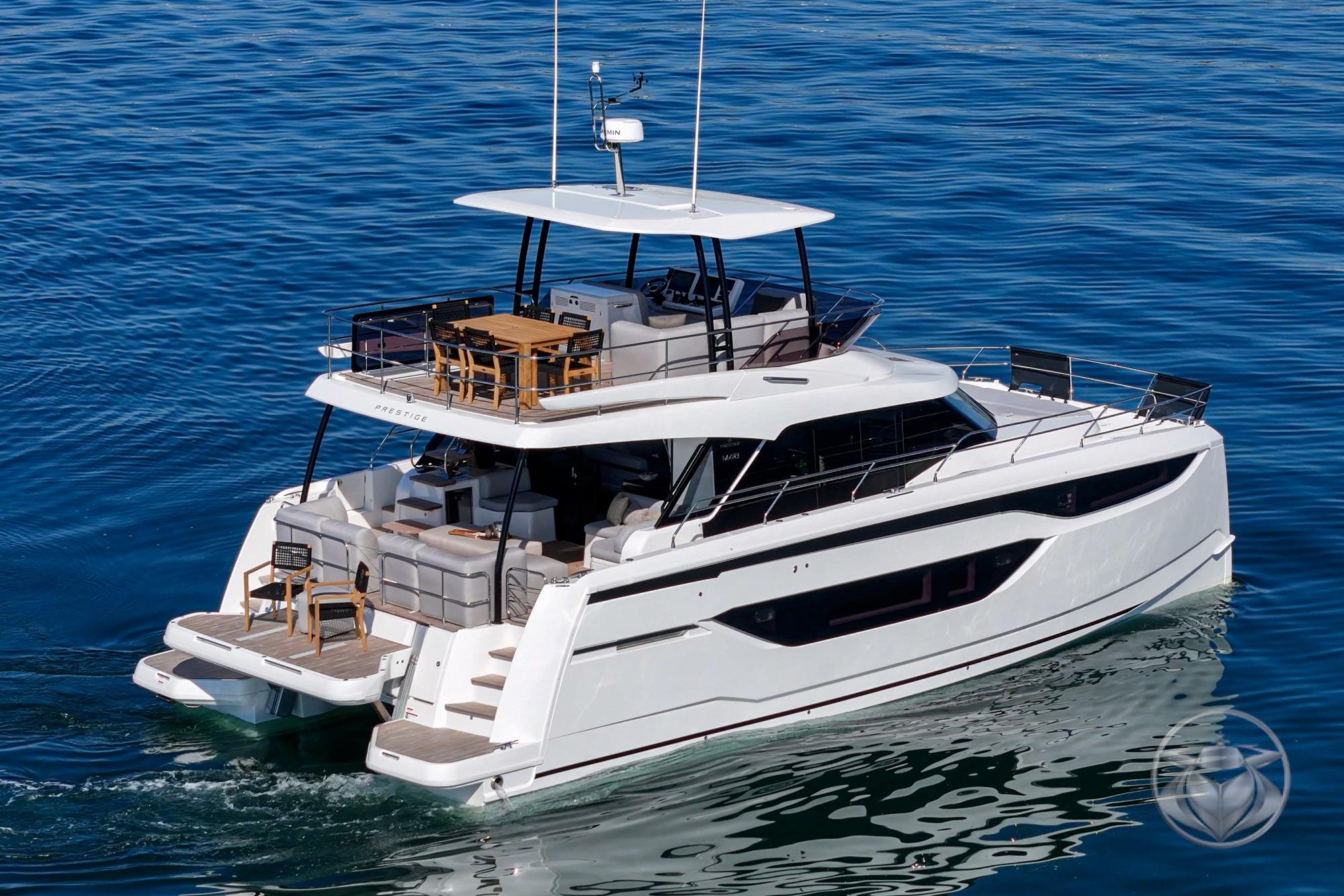 2026 Prestige M48 #PR056G inventory image at Sun Country Yachts, San Diego Marriott Marquis