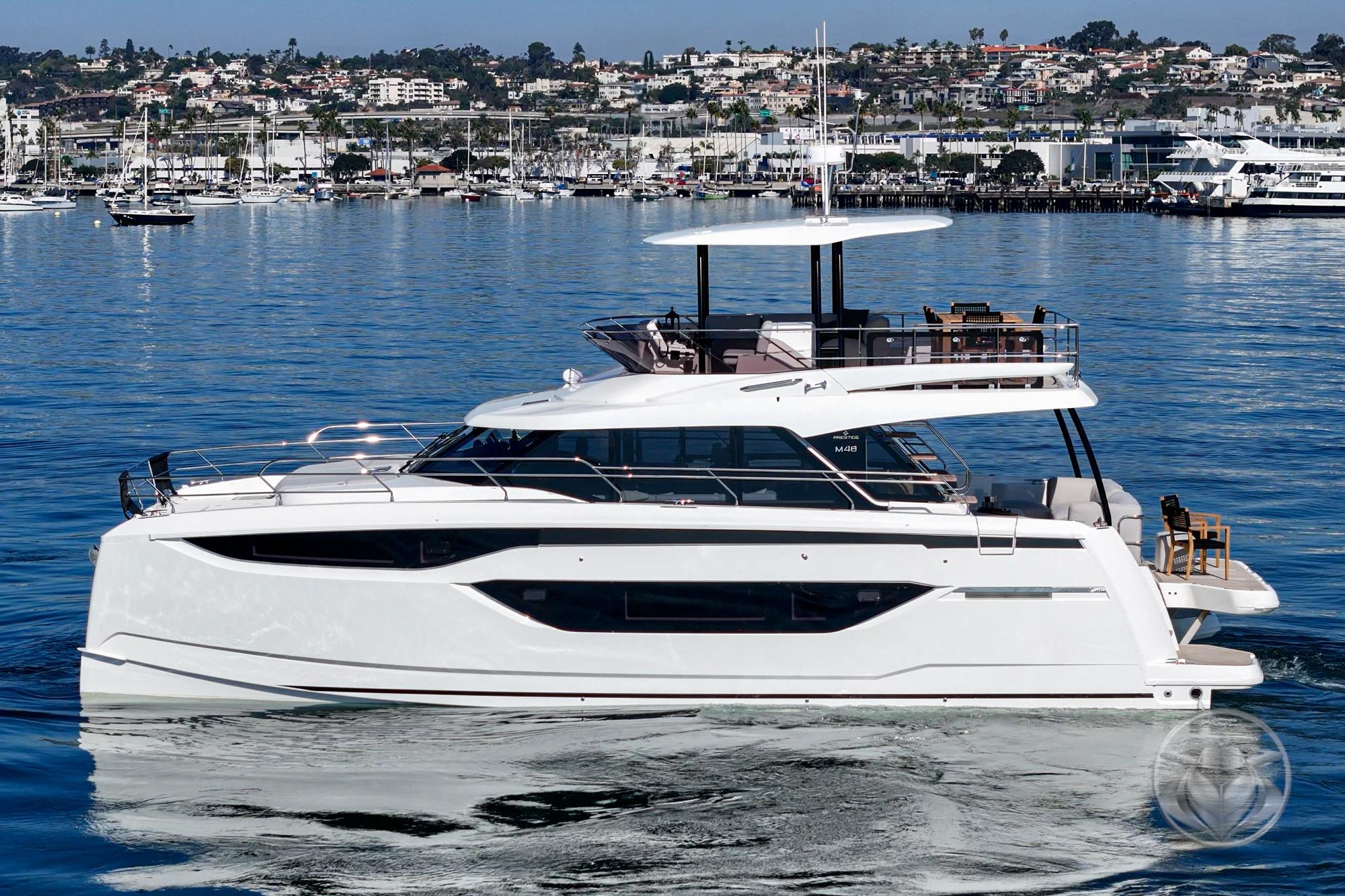 2026 Prestige M48 #PR056G inventory image at Sun Country Yachts, San Diego Marriott Marquis