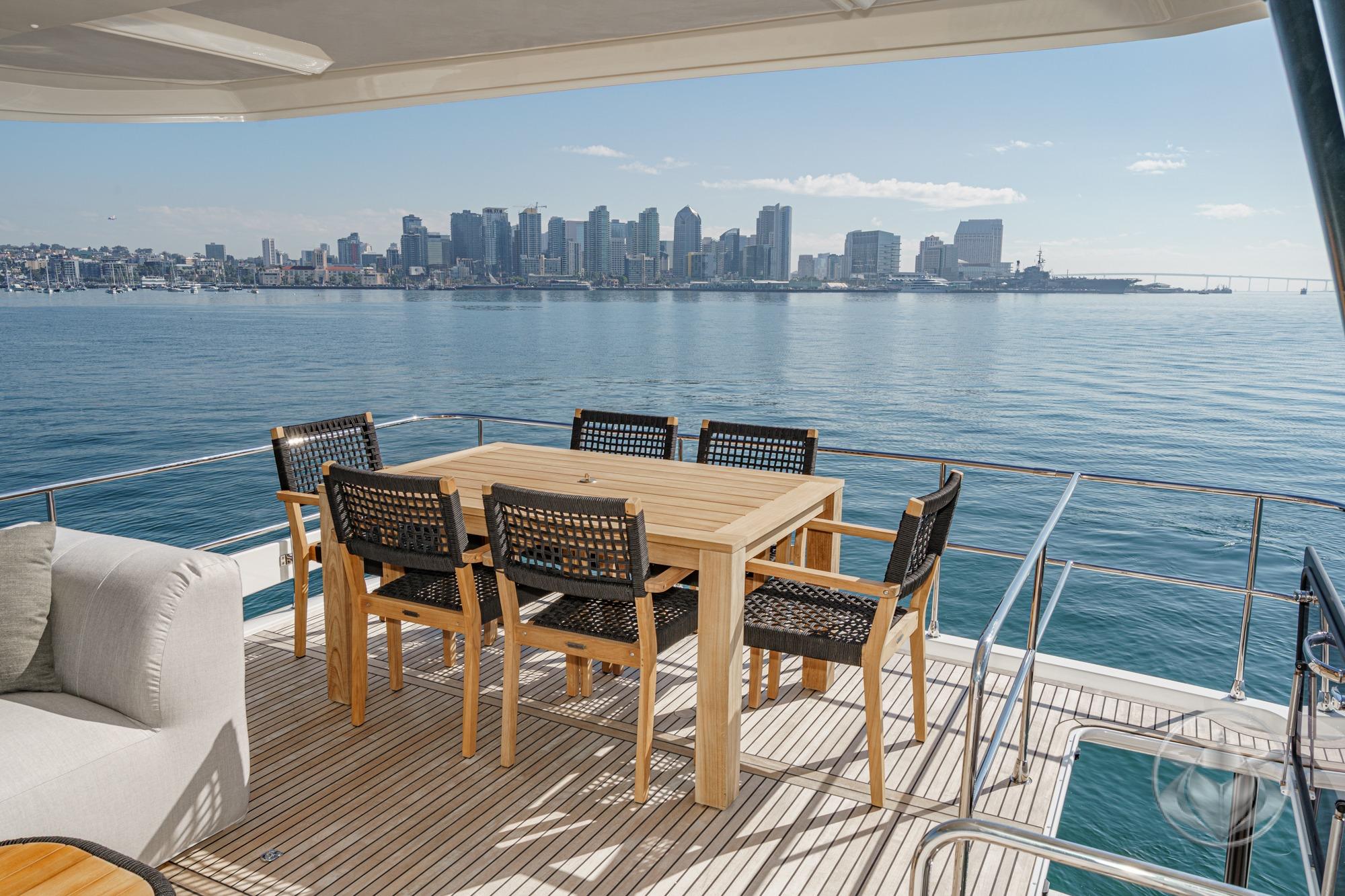 2026 Prestige M48 #PR056G inventory image at Sun Country Yachts, San Diego Marriott Marquis