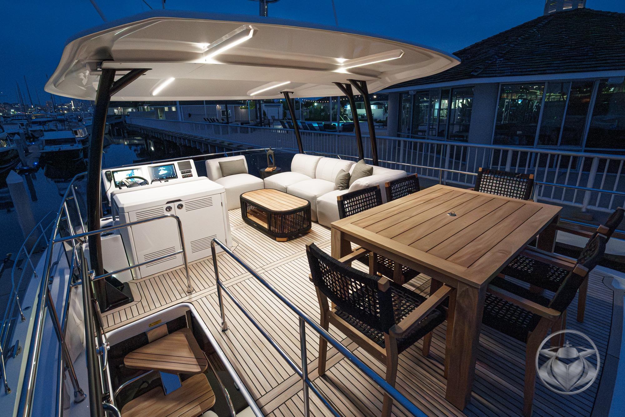 2026 Prestige M48 #PR056G inventory image at Sun Country Yachts, San Diego Marriott Marquis