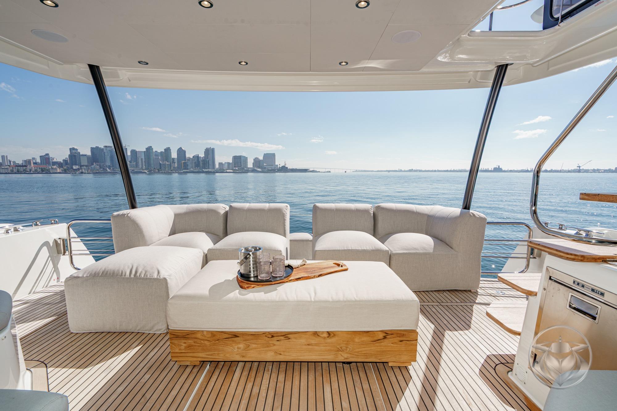 2026 Prestige M48 #PR056G inventory image at Sun Country Yachts, San Diego Marriott Marquis