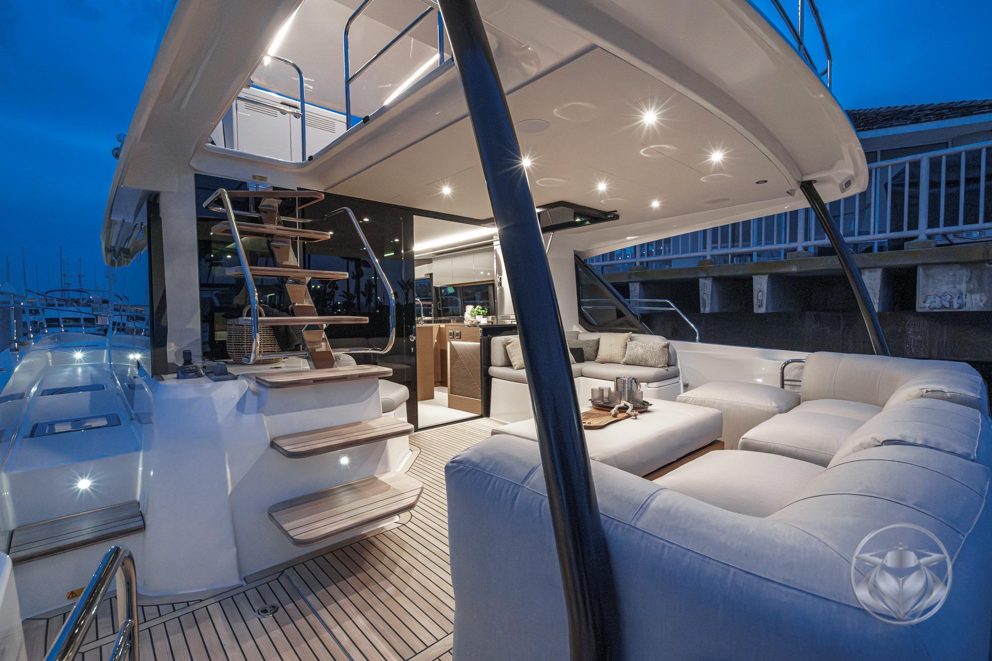 2026 Prestige M48 #PR056G inventory image at Sun Country Yachts, San Diego Marriott Marquis