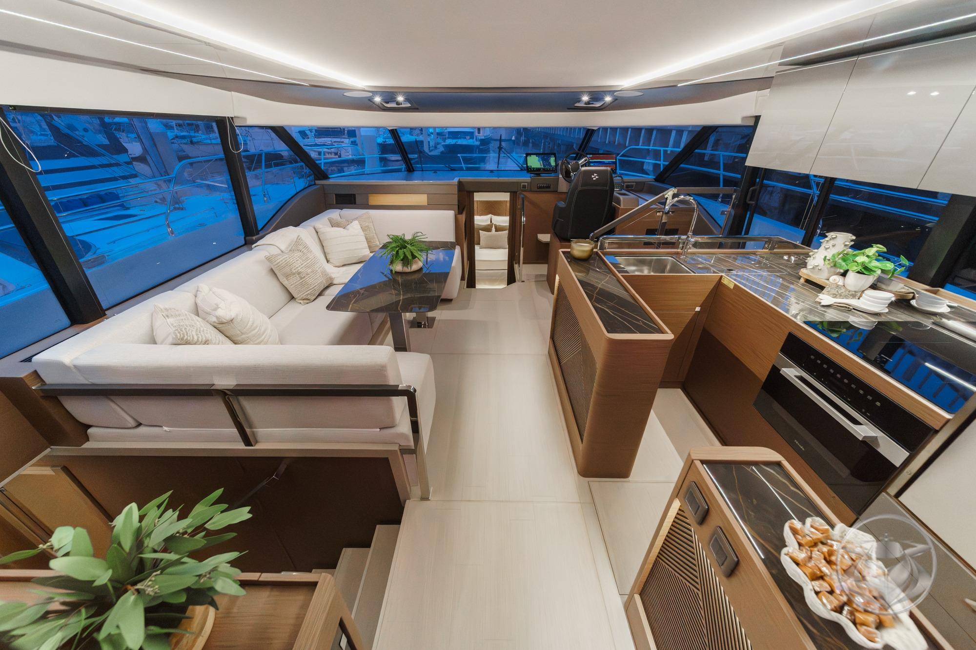 2026 Prestige M48 #PR056G inventory image at Sun Country Yachts, San Diego Marriott Marquis