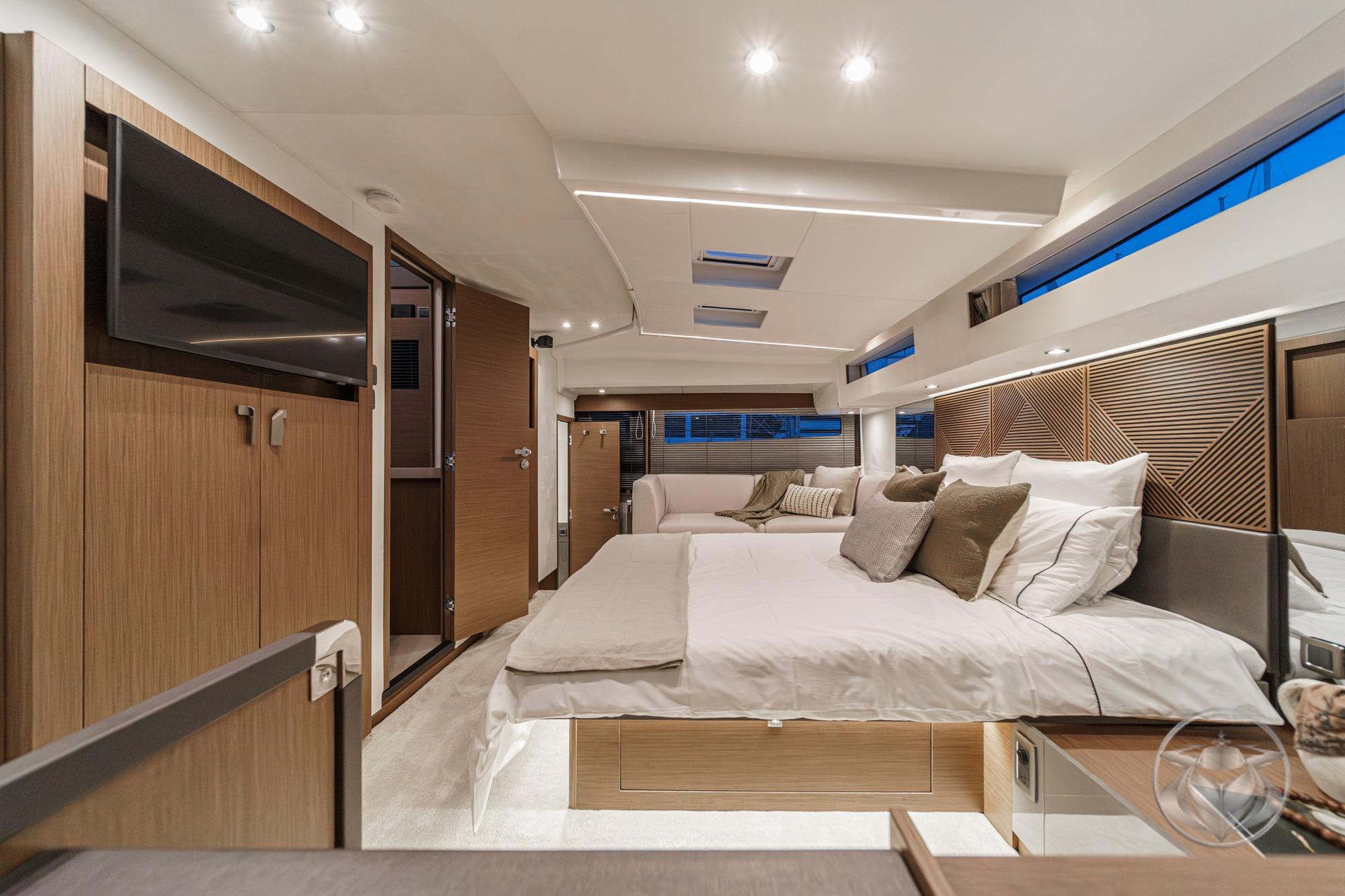 2026 Prestige M48 #PR056G inventory image at Sun Country Yachts, San Diego Marriott Marquis