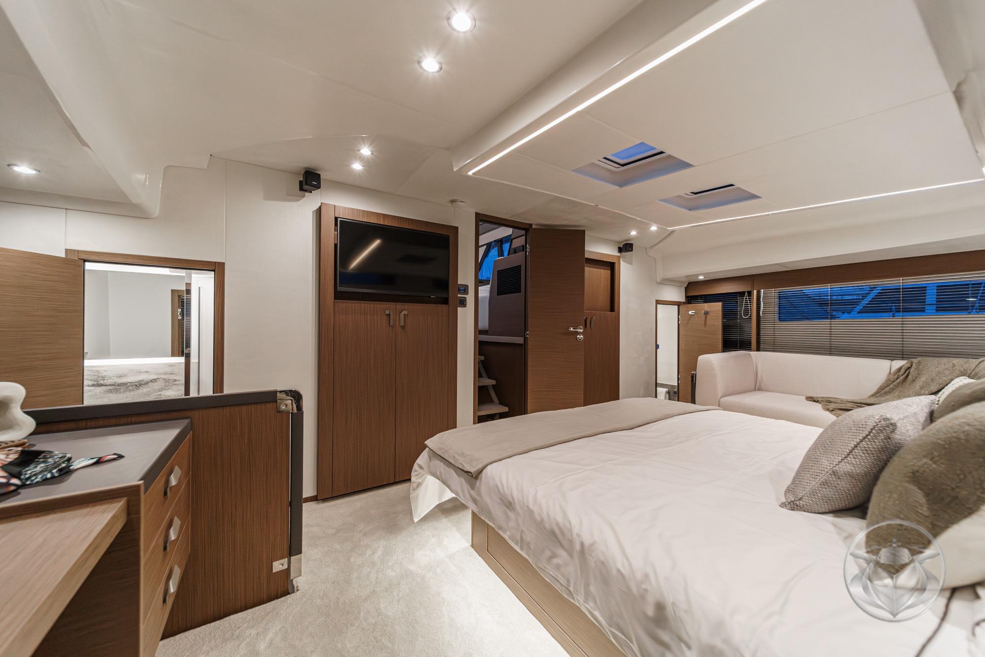 2026 Prestige M48 #PR056G inventory image at Sun Country Yachts, San Diego Marriott Marquis