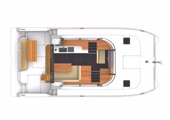 Manufacturer Provided Image: Fountaine Pajot MY 37 Deck Layout Plan