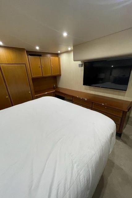 Ocean 57 NANA - Master Stateroom TV & Storage