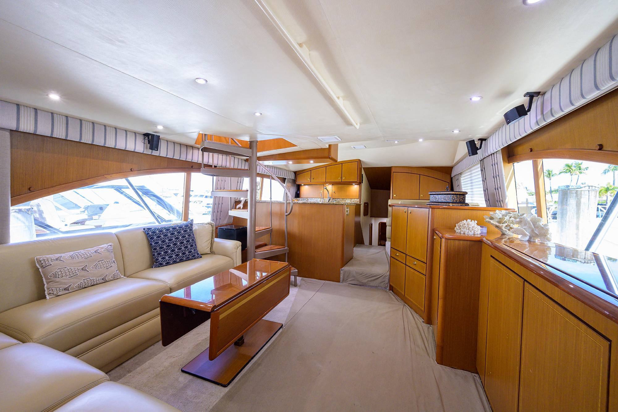 2006 Ocean 57 enclosed bridge