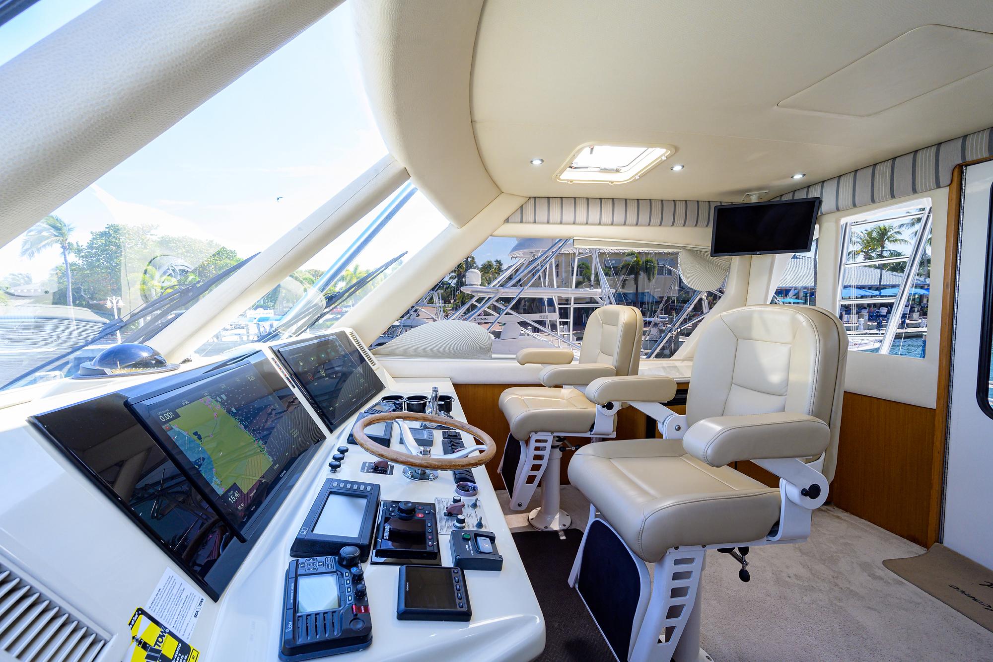 ocean yachts enclosed bridge