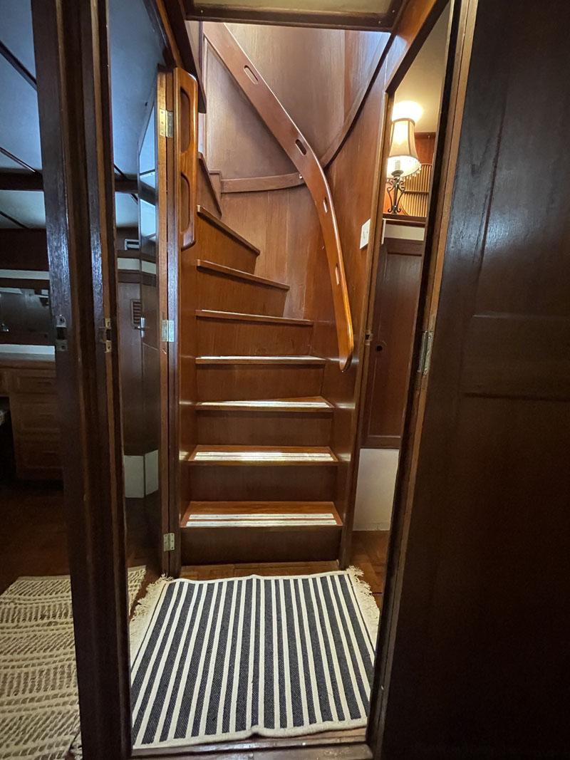 Stairs to Mid-Ship VIP  and forward staterooms