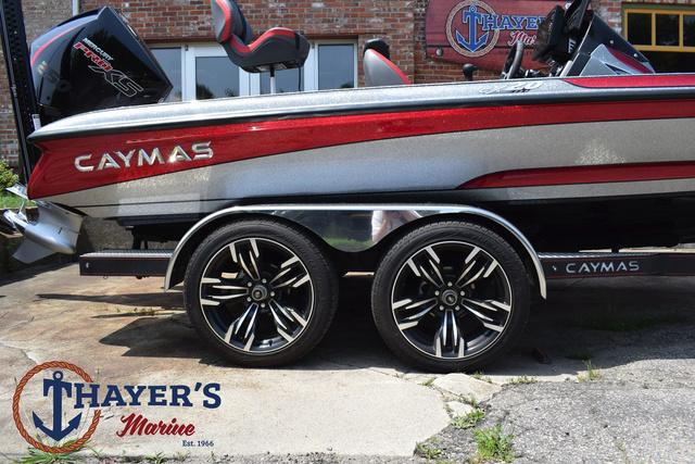 2023 Caymas CX20 Pro boat with dual axle trailer at Thayer's Marine.