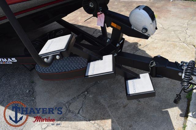 Trailer hitch of 2023 Caymas CX20 Pro boat at Thayer's Marine.