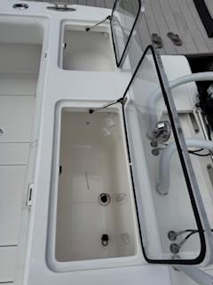 SeaVee-340Z 2024-REEL CRAFT FL-US-2024 SeaVee 340Z boat with open storage compartments and sleek design.-9768819 | Thumbnail