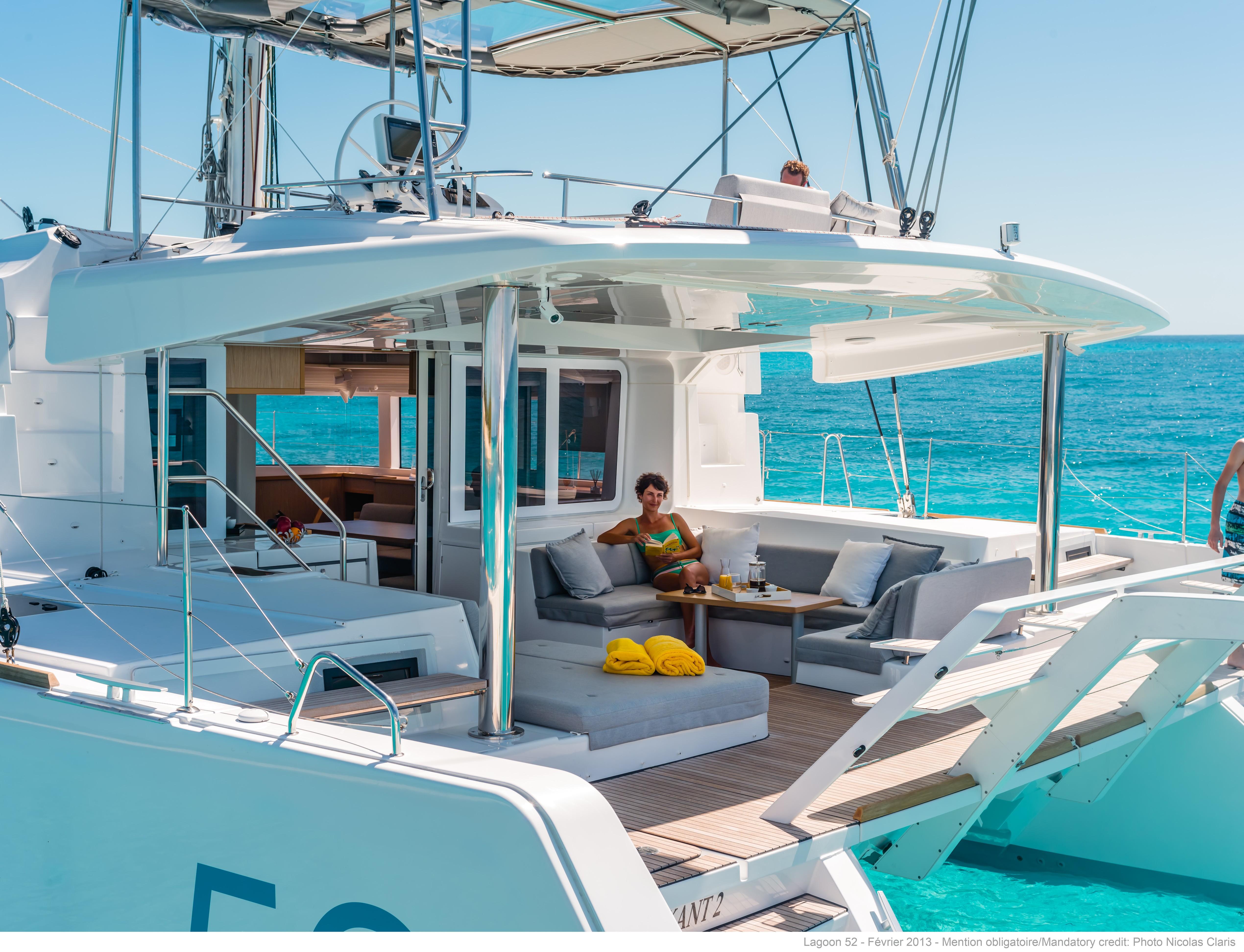 helloManufacturer Provided Image: Lagoon 52 F Cockpit