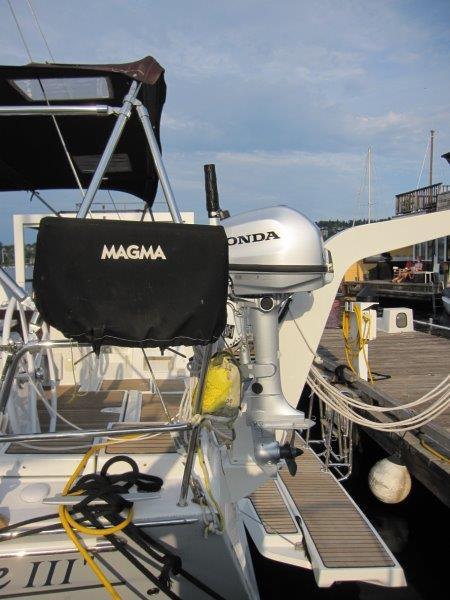 Beneteau-Oceanis 45 2015-Hey Jude III WA-US-Beneteau Oceanis 45 sailboat with Honda outboard motor, docked at marina, 2015 model.-9598888 | Thumbnail