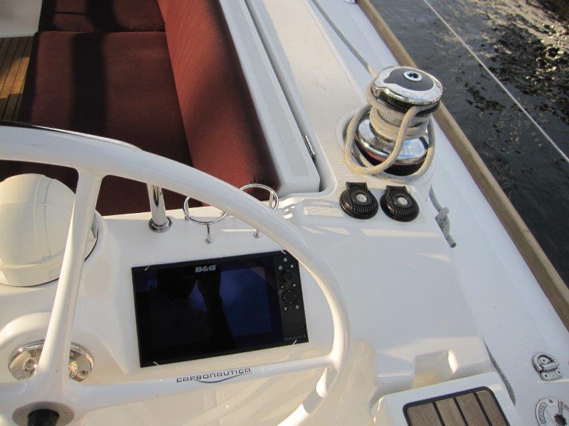Beneteau-Oceanis 45 2015-Hey Jude III WA-US-Cockpit view of 2015 Beneteau Oceanis 45 sailboat with navigation equipment and winch.-9598888 | Thumbnail