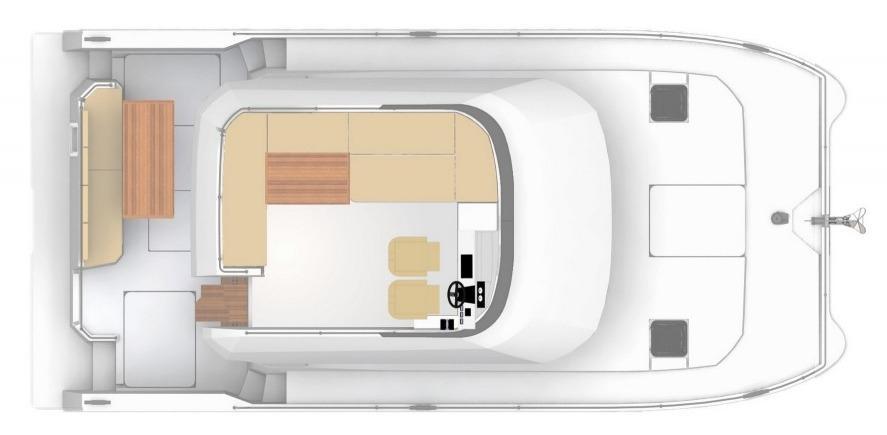 Fountaine Pajot MY 37 Flybridge Layout Plan
