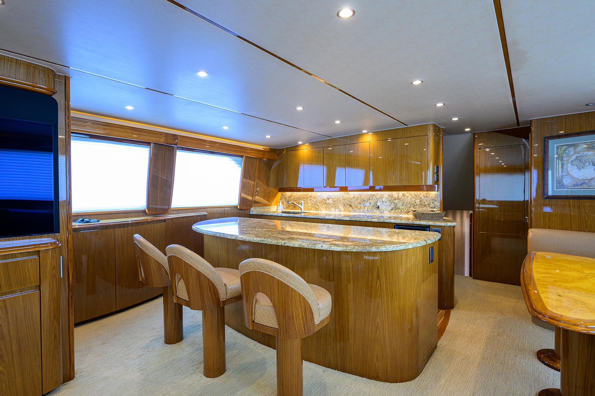 Viking 76 EGARIM - Galley & Bar Stools