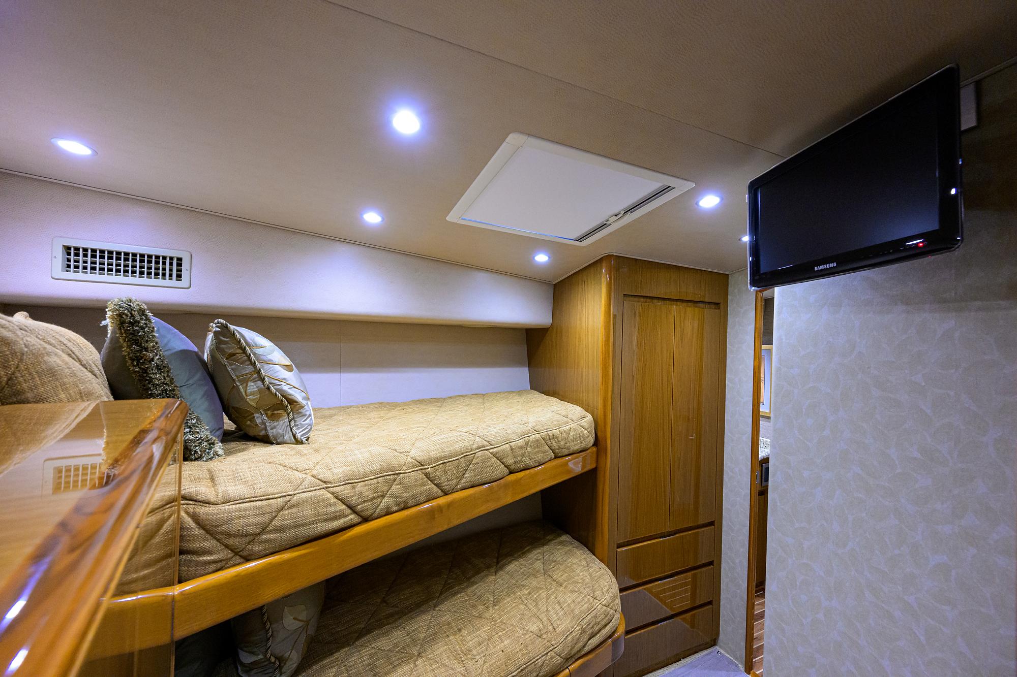 Viking 76 EGARIM - Starboard Guest Bunk Stateroom