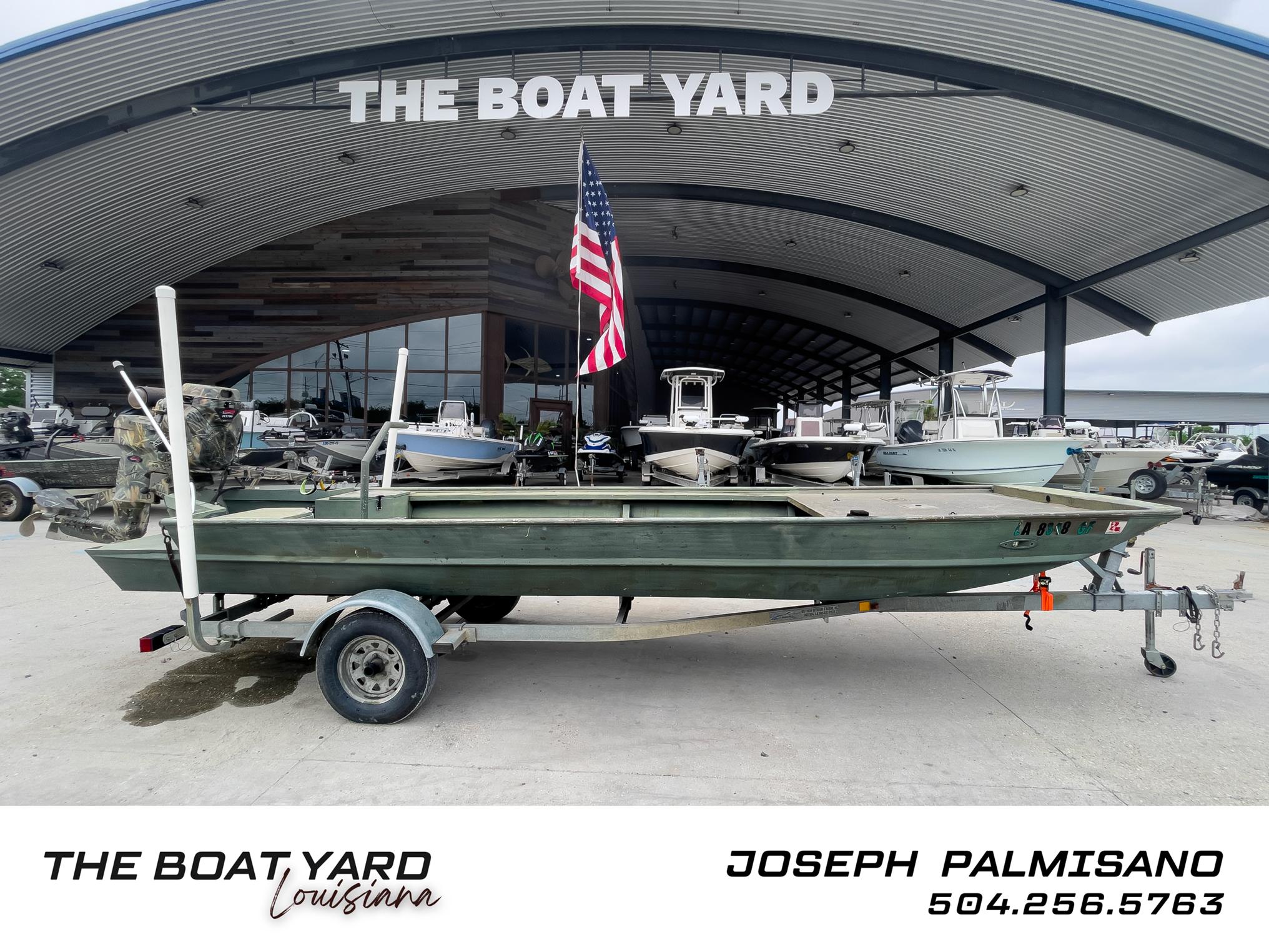 2016 WeldBilt 18x48 boat on trailer at The Boat Yard, Louisiana.