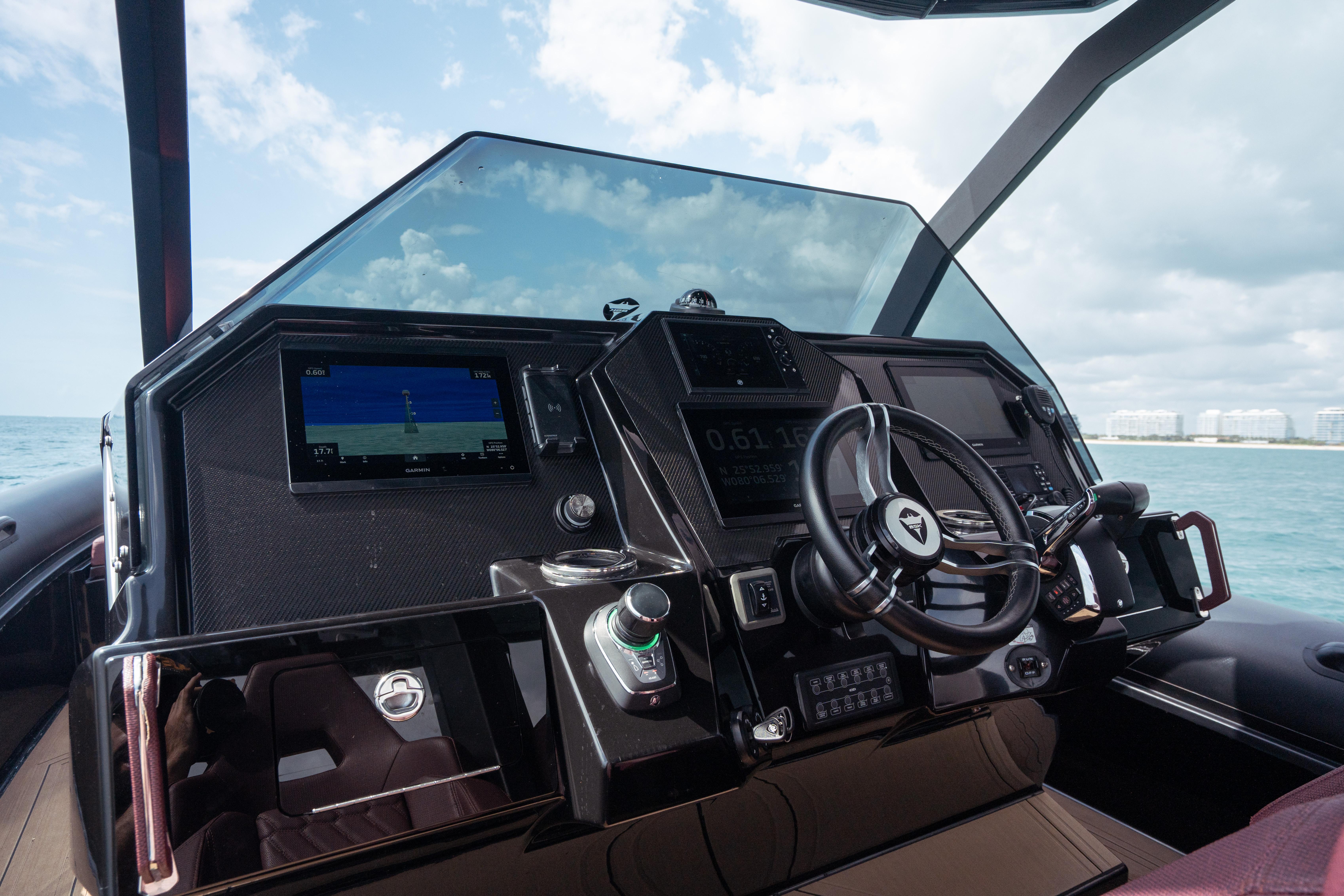 Skipper-BSK-42NC 2023 -FL-US-Modern helm of 2023 Skipper-BSK 42NC boat with advanced navigation controls.-9768987 | Thumbnail