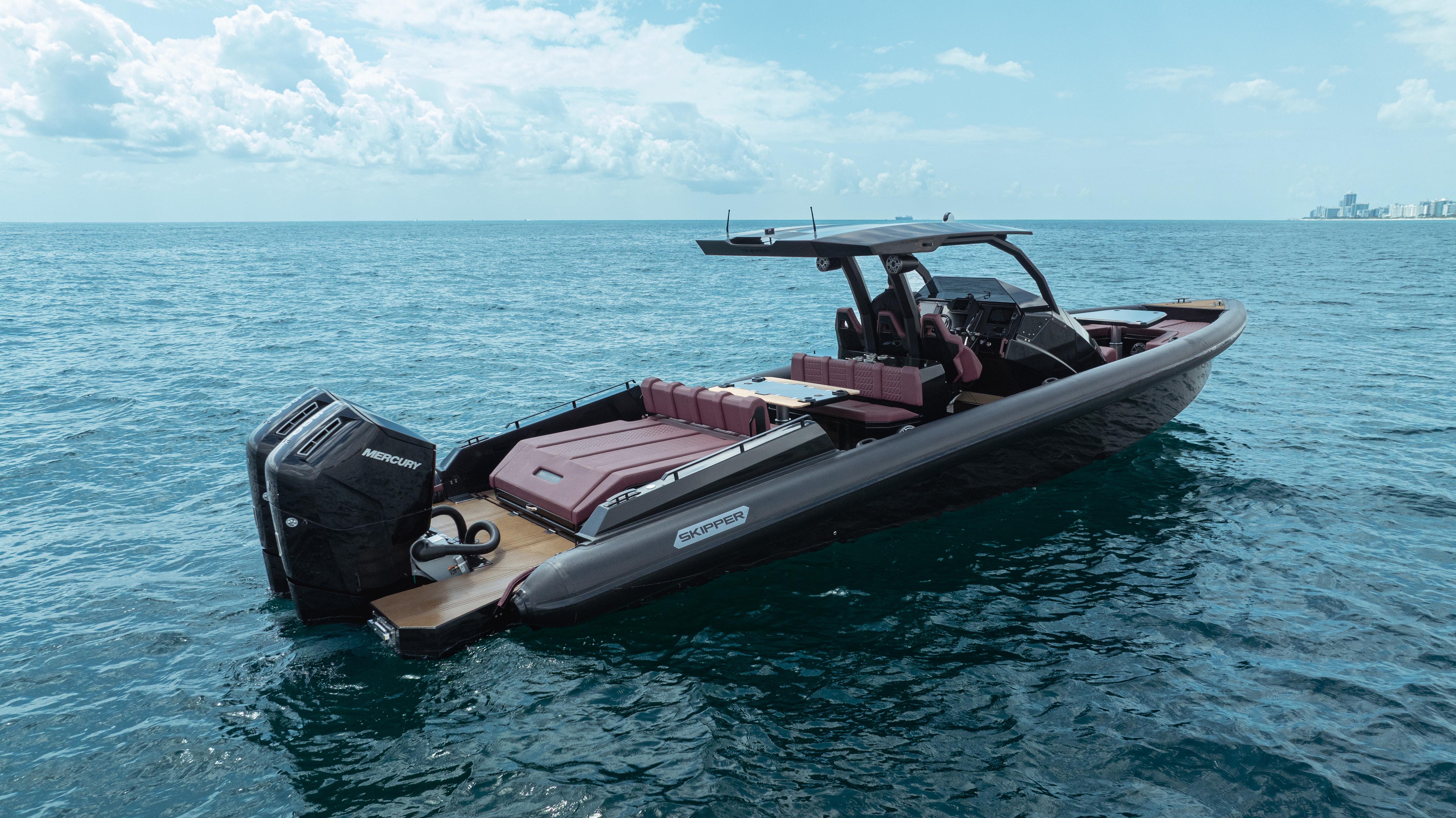 Skipper-BSK-42NC 2023 -FL-US-2023 Skipper-BSK 42NC boat on open water, featuring sleek design and powerful engines.-9768987 | Thumbnail