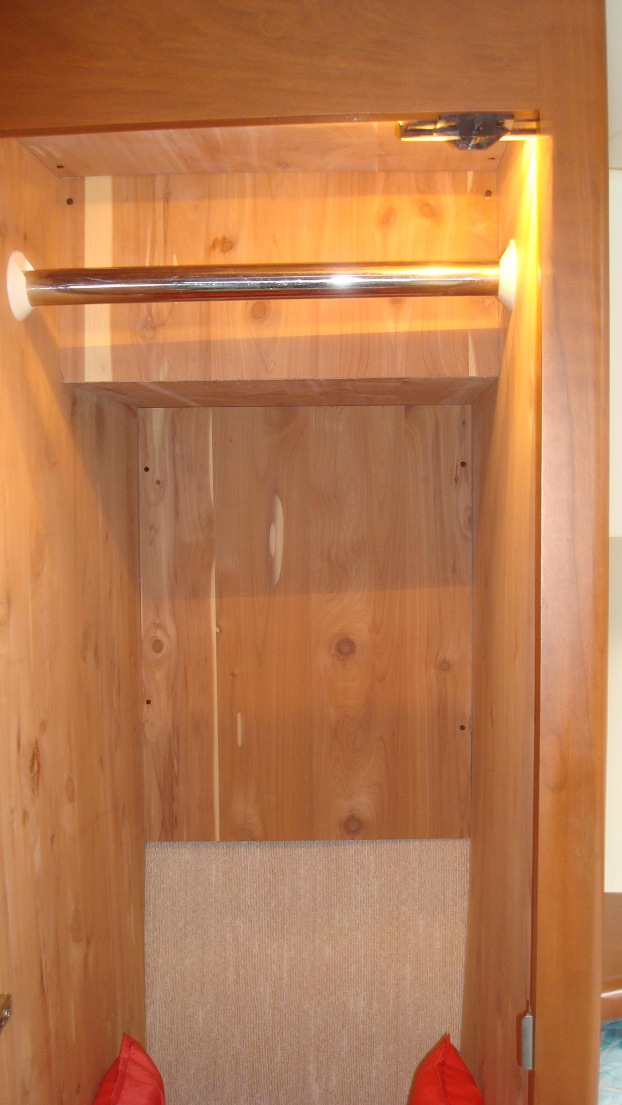 Hanging cedar closet