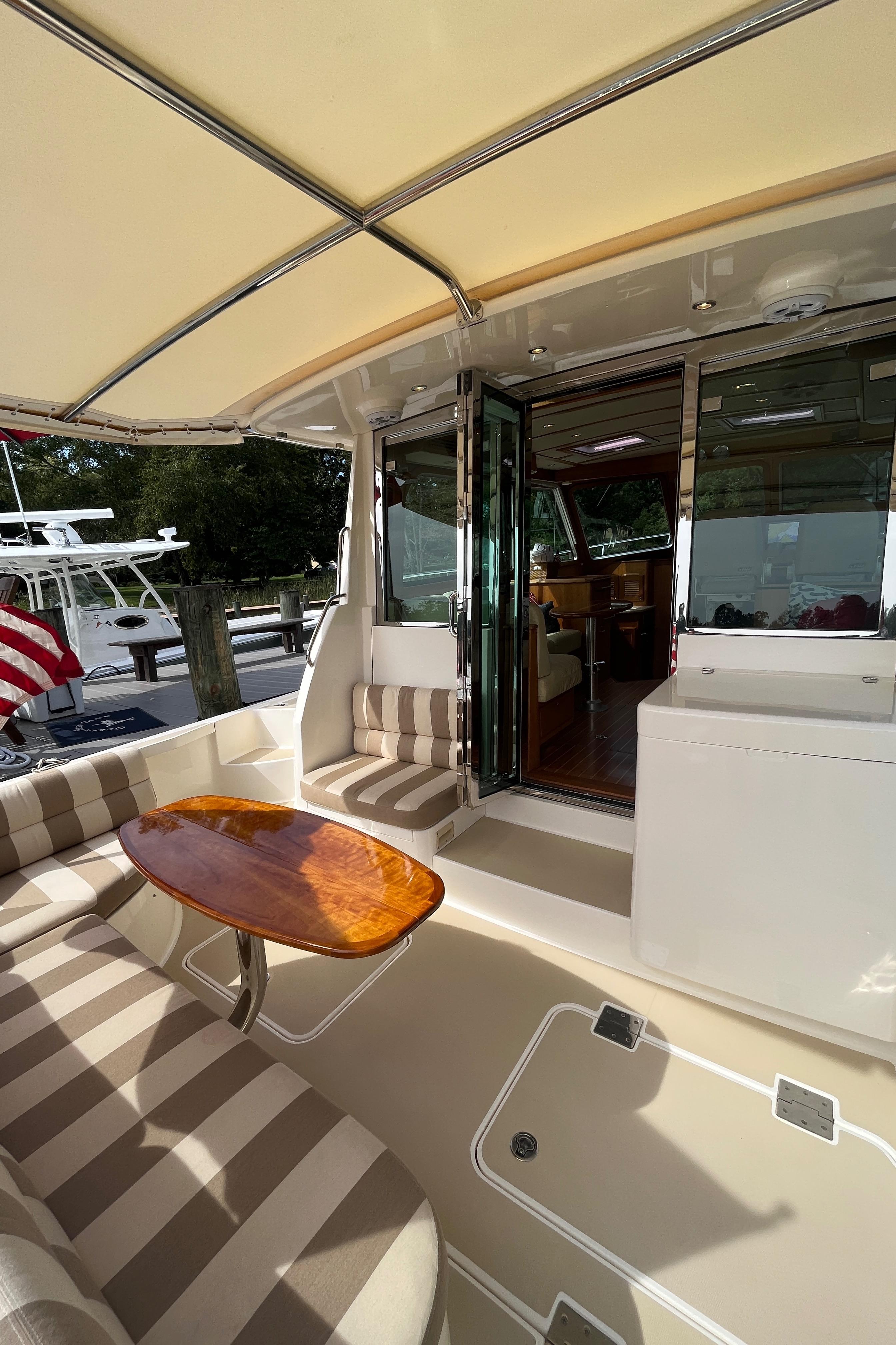 Starboard Cockpit Looking Fwd