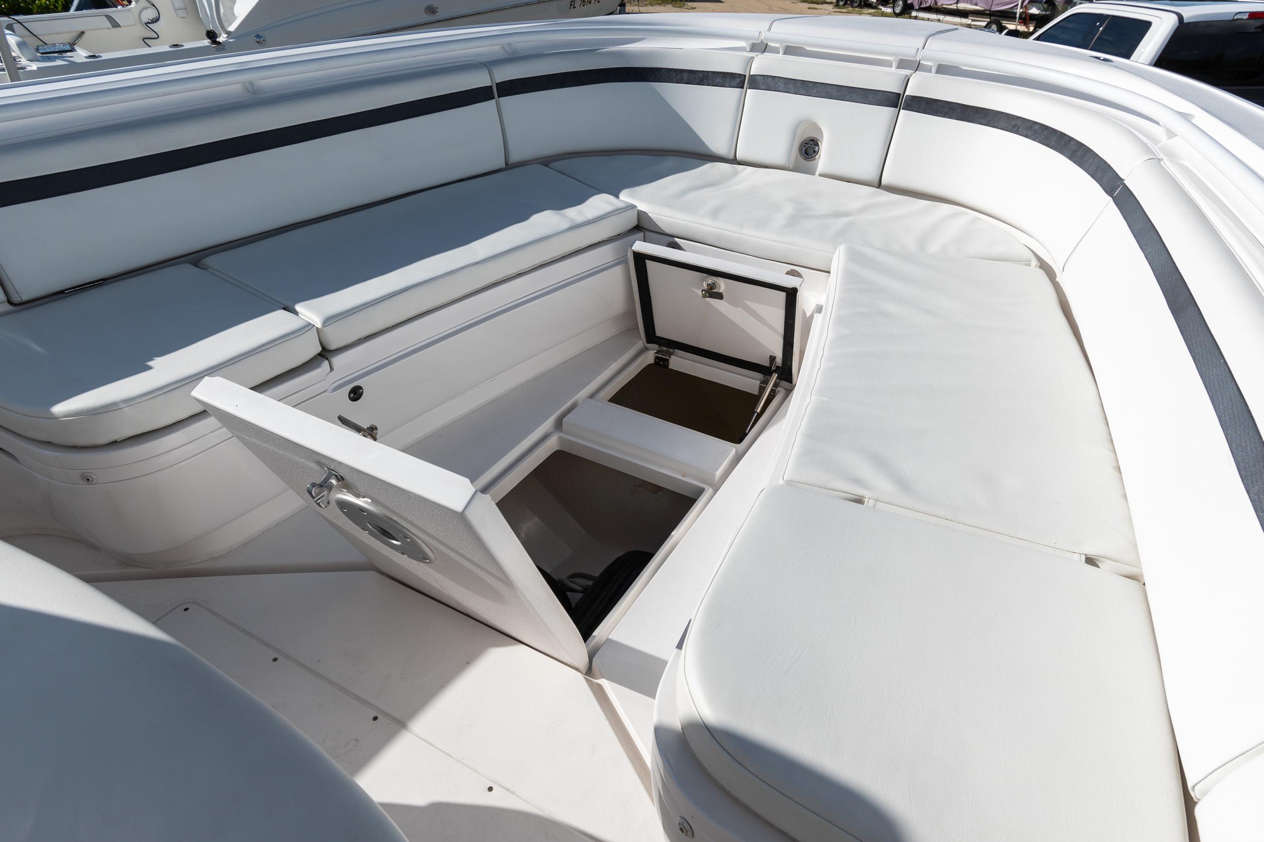 Intrepid 32 Double G - Bow Floor Storage and Bilge Access