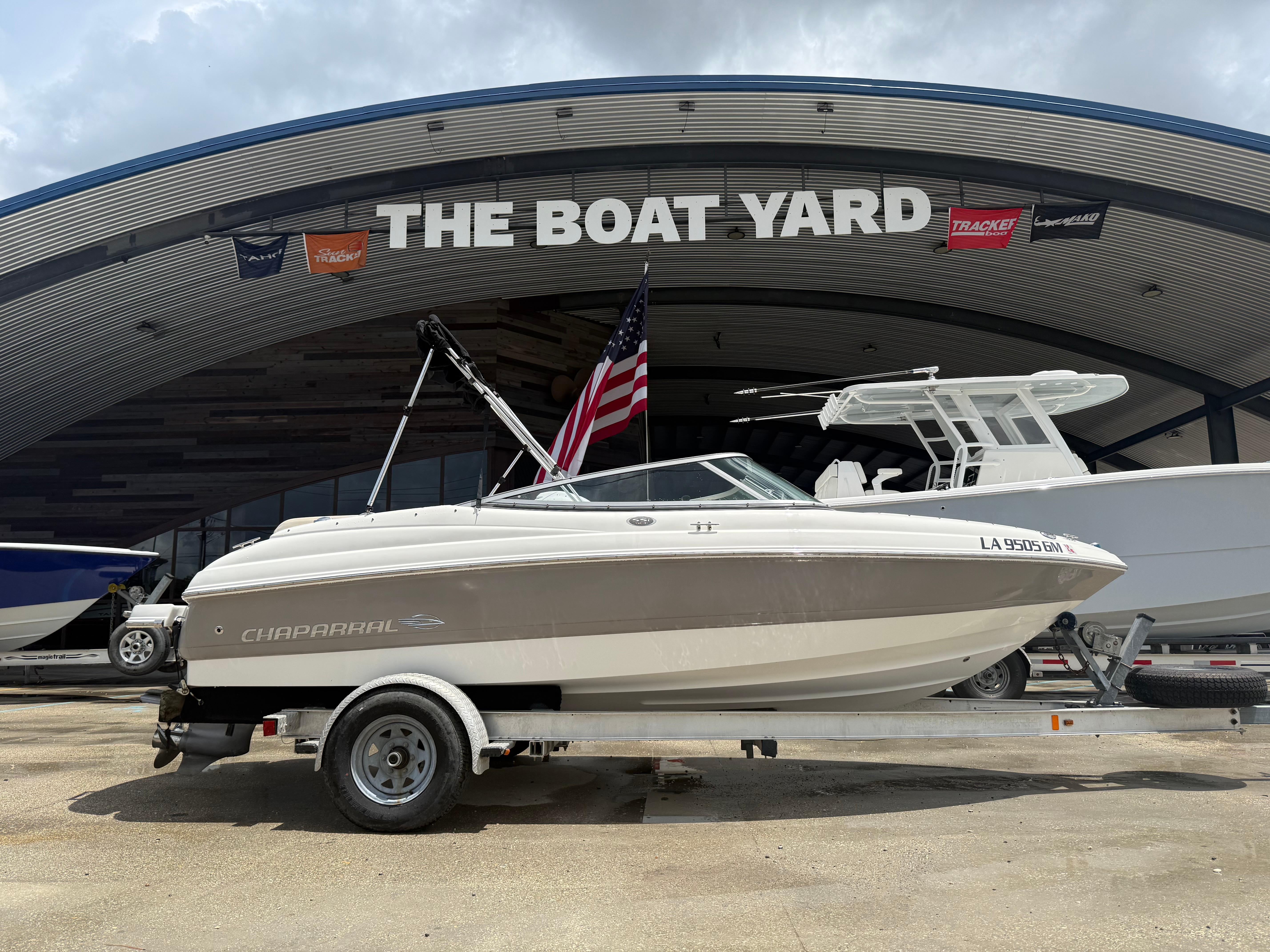 2007 Chaparral 190 SSi boat on trailer at The Boat Yard.