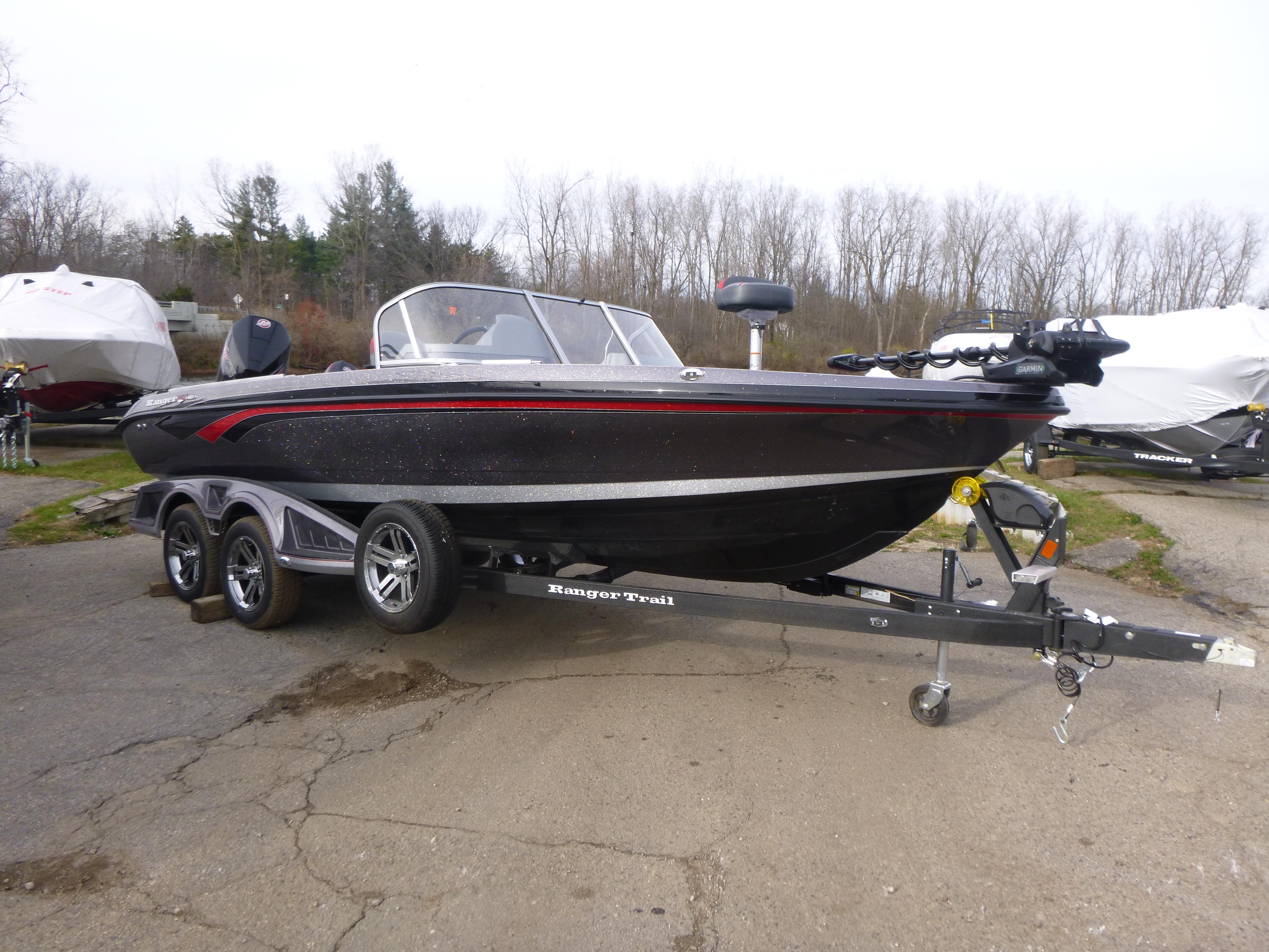 2025 Ranger 621FS Ranger Cup Equipped boat on trailer, parked outdoors.