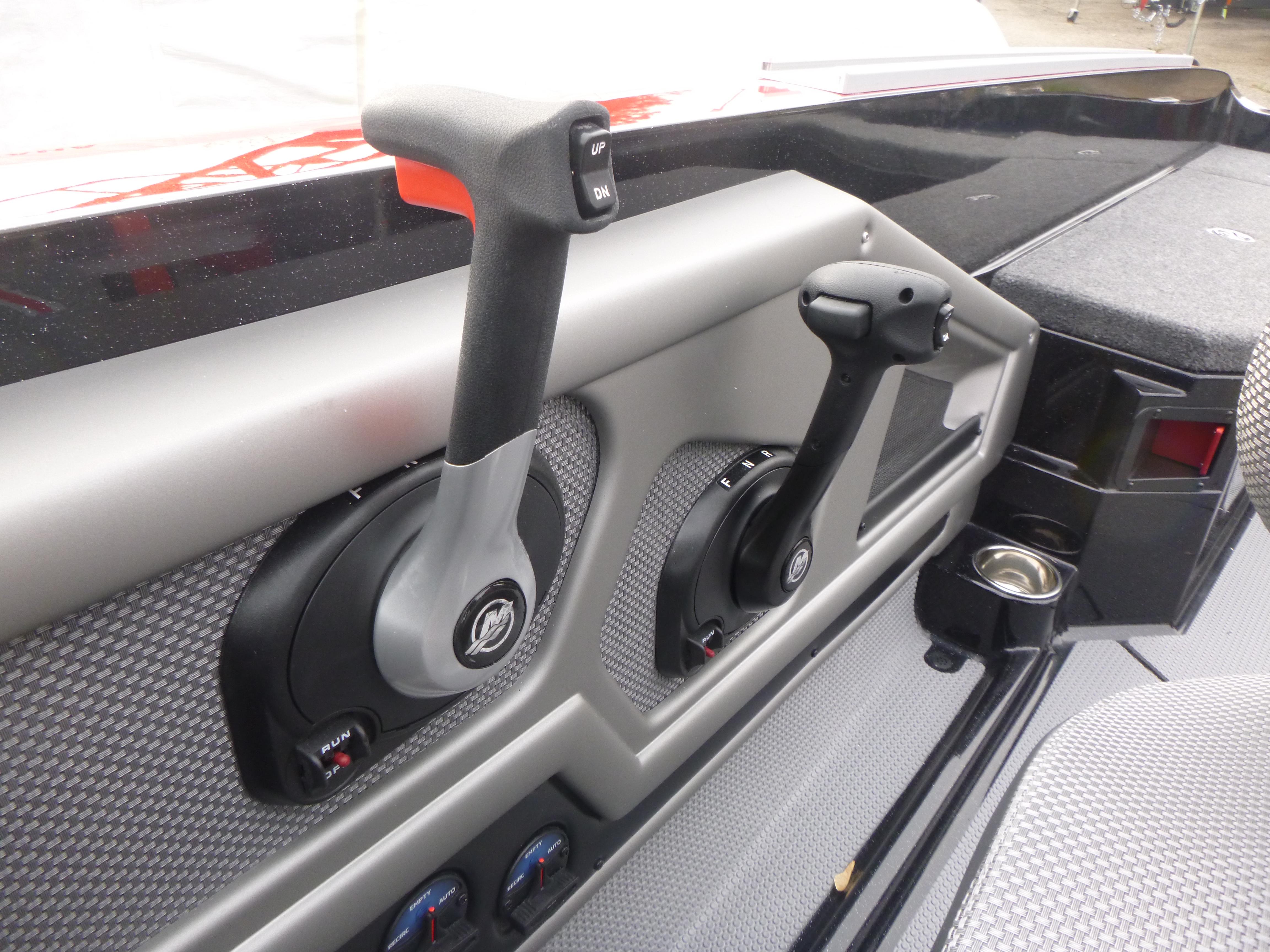 2025 Ranger 621FS Ranger Cup Equipped boat controls and dashboard detail.
