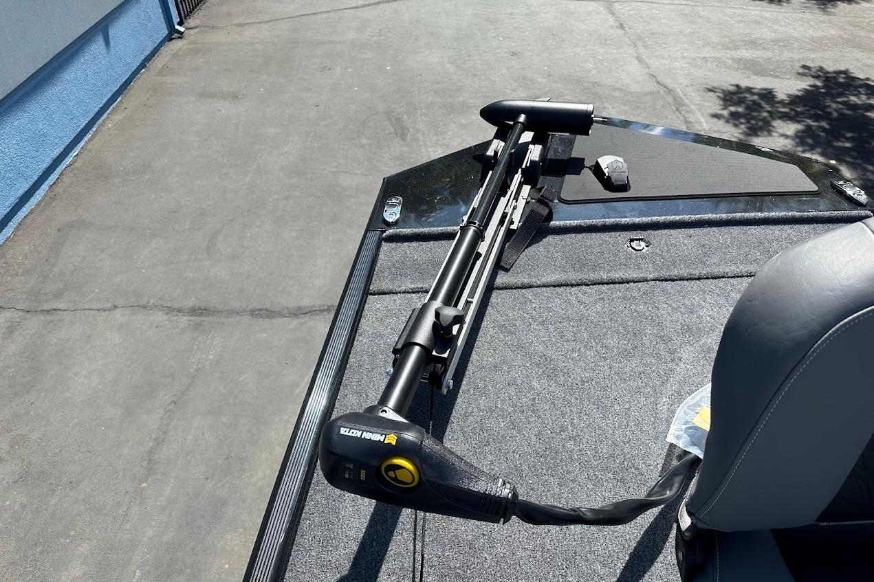 2026 Tracker Bass Tracker Classic XL boat with trolling motor on deck.