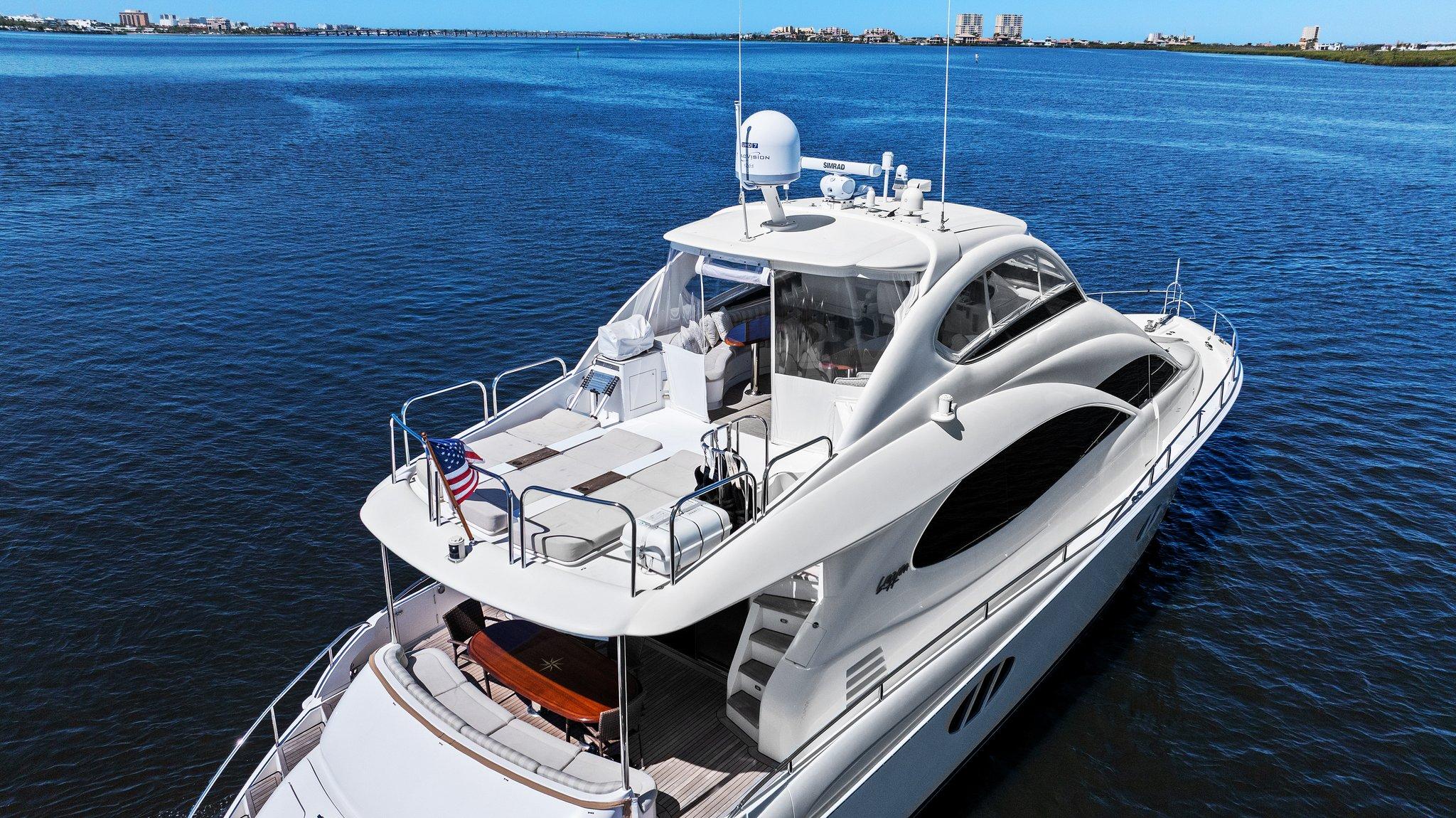 Lazzara-68 Pilothouse Motoryacht 2005 -FL-US-2005 Lazzara 68 Pilothouse Motoryacht cruising on open water, showcasing sleek design and luxury features.-9729104 | Thumbnail