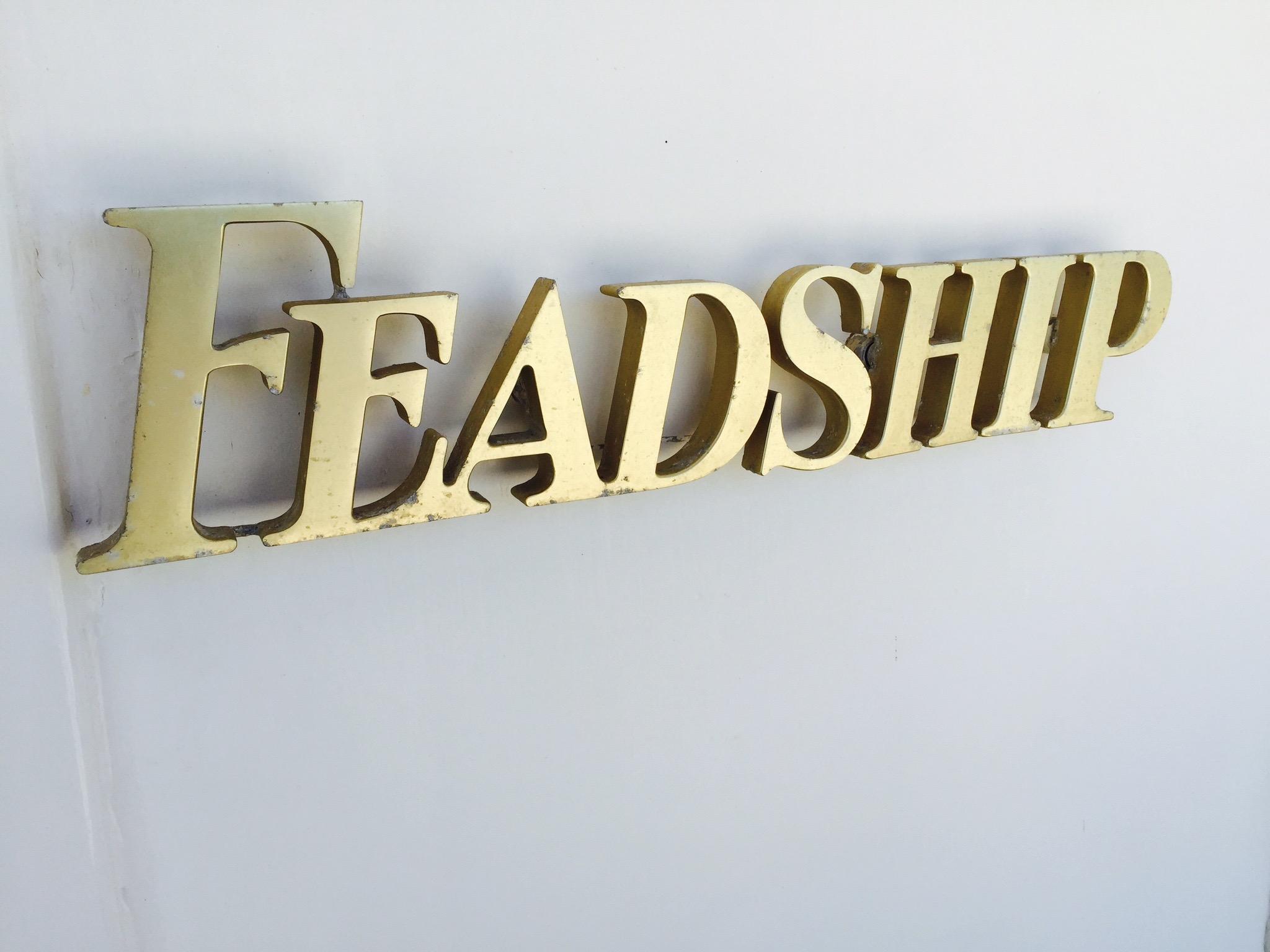 Feadship name board