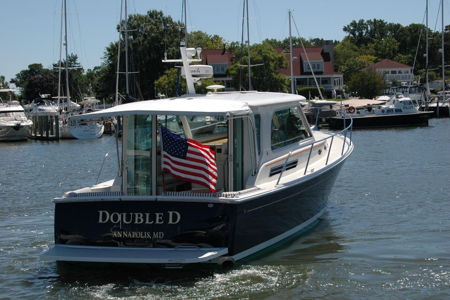 2014 Back Cove 37 boat named u0022Double Du0022 in Annapolis marina.
