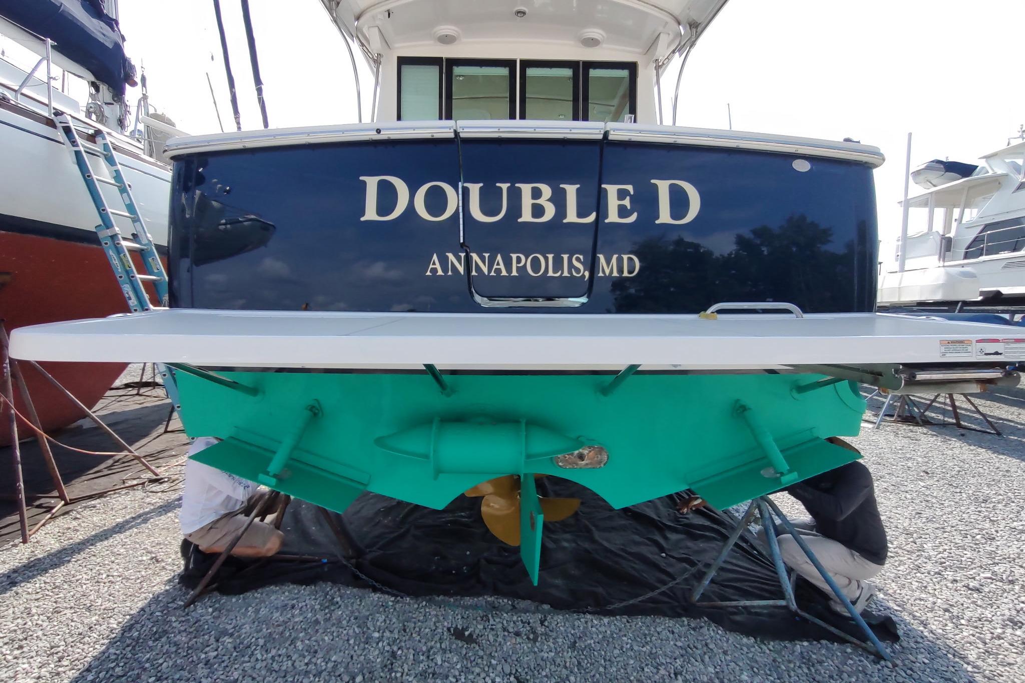 2014 Back Cove 37 boat named u0022Double Du0022 in Annapolis, MD, on dry dock.