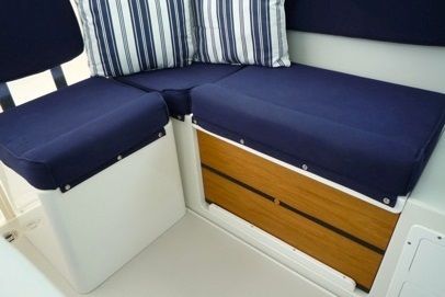 L-Settee on helm deck