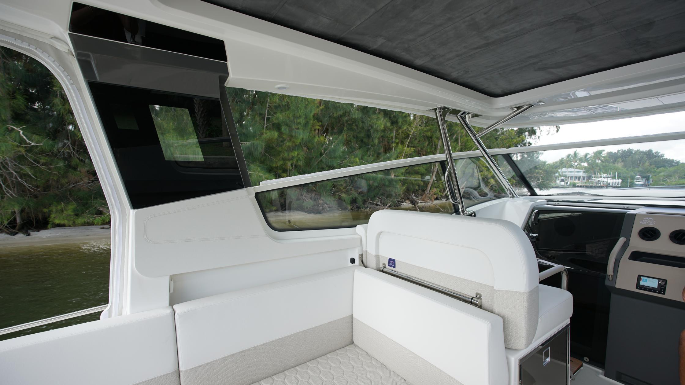 Nimbus-Weekender 11 #60 2025-In-Stock 2025 Nimbus W11 #60 FL-US-Interior of 2025 Nimbus Weekender 11 #60 boat, featuring sleek seating and modern design.-9829239 | Thumbnail